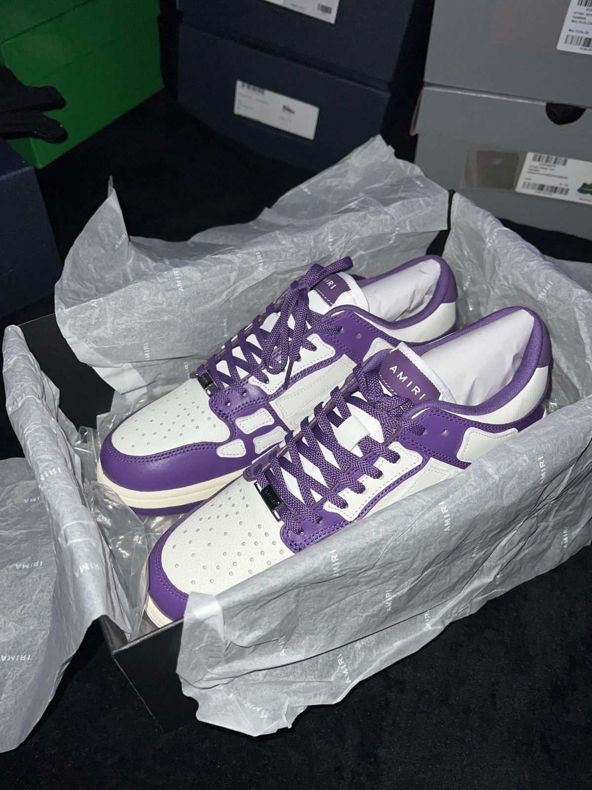 Amiri Amiri Skel Low-Top “Purple” BNWT Size US 11 / EU 44 - 11 Thumbnail