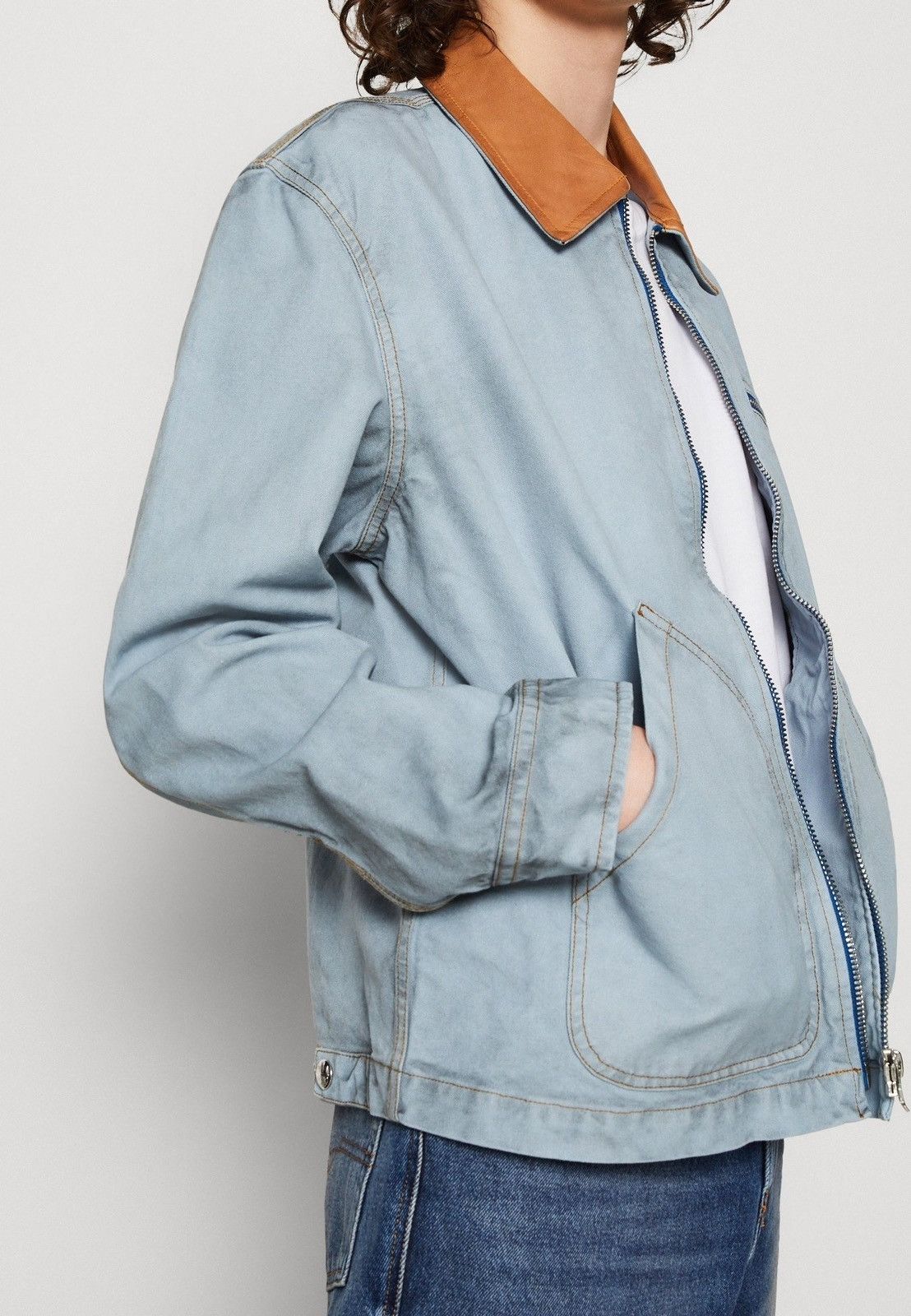 Diesel !DS! SS23 Diesel J-Chart Treated Canvas Indigo Denim Jacket Size US M / EU 48-50 / 2 - 6 Thumbnail