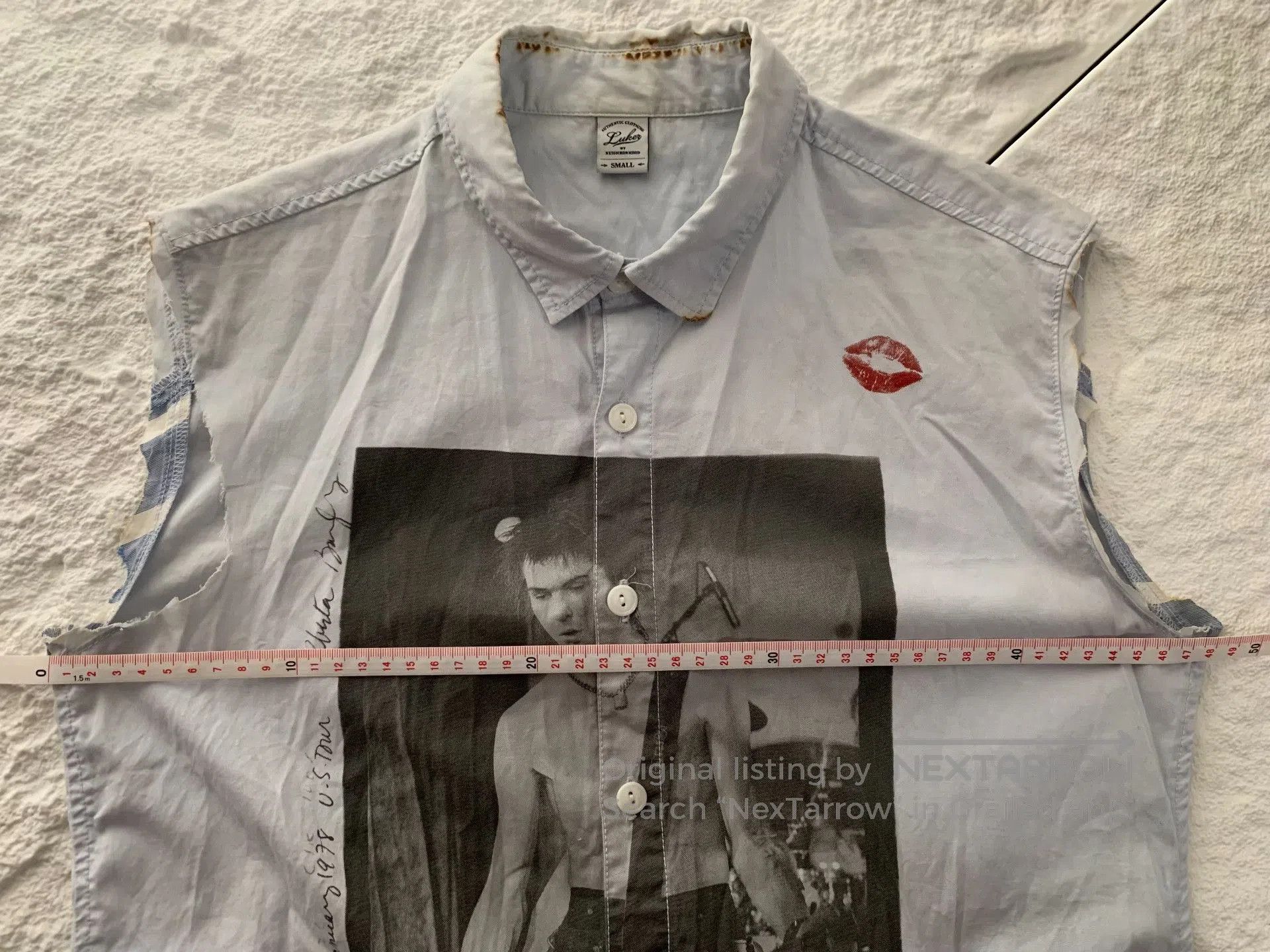 Neighborhood Neighborhood Burned Lip Print Shirt Vest Remake. Size US S / EU 44-46 / 1 - 6 Thumbnail