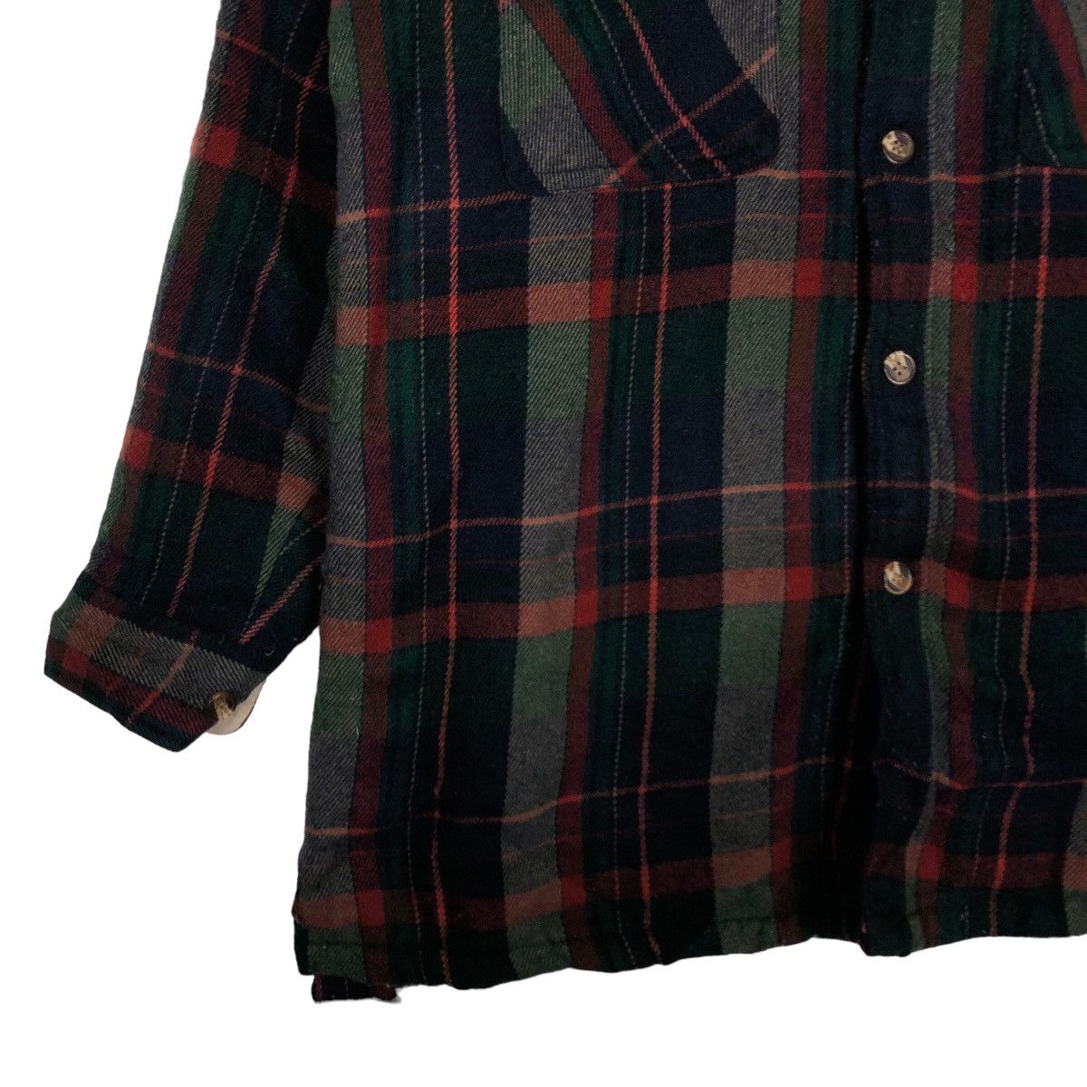 Flannel 🔥Vtg Flannel Wool Jacket Eagle Japan Tartan Design Checked Size US M / EU 48-50 / 2 - 4 Thumbnail