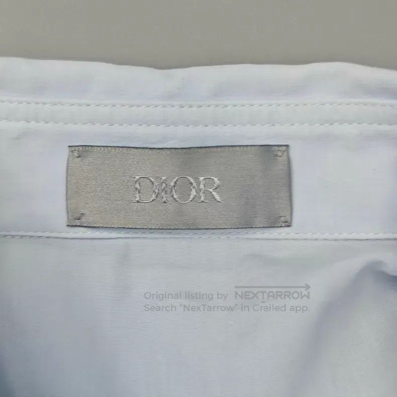 Dior Dior Size 37 Light blue embroidered bee shirt Size US XXS / EU 40 - 5 Thumbnail
