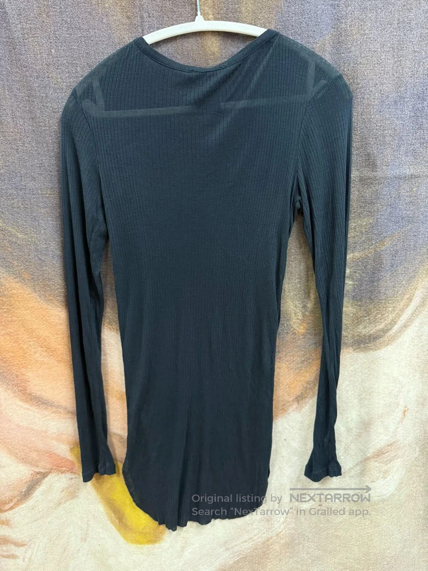 Ann Demeulemeester long sleeve fitted black top. Size US S / EU 44-46 / 1 - 5 Thumbnail