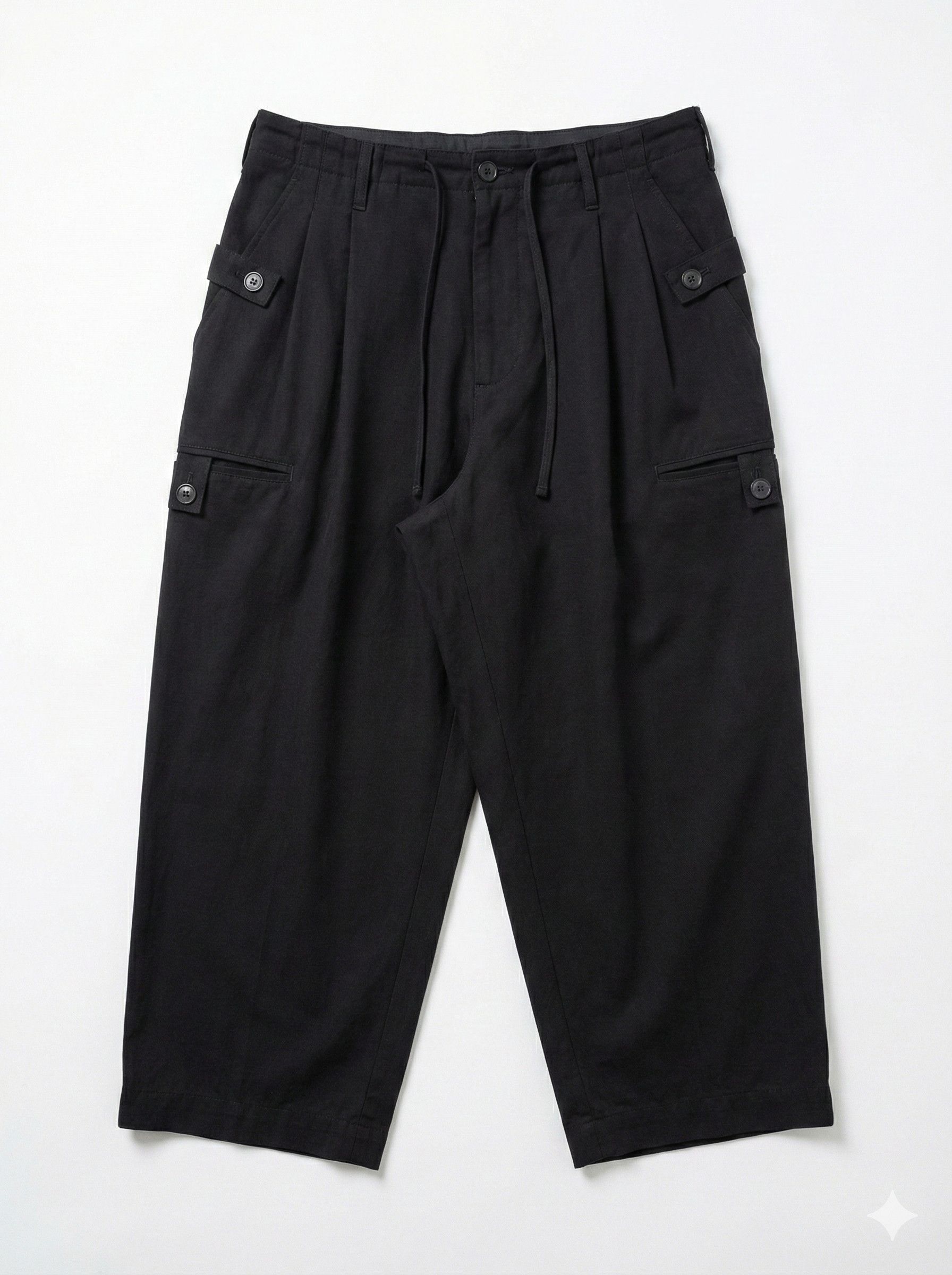 Yohji Yamamoto Yohji Yamamoto Fall Winter 2021 wool cropped trousers japan Size US 30 / EU 46 - 1 Thumbnail