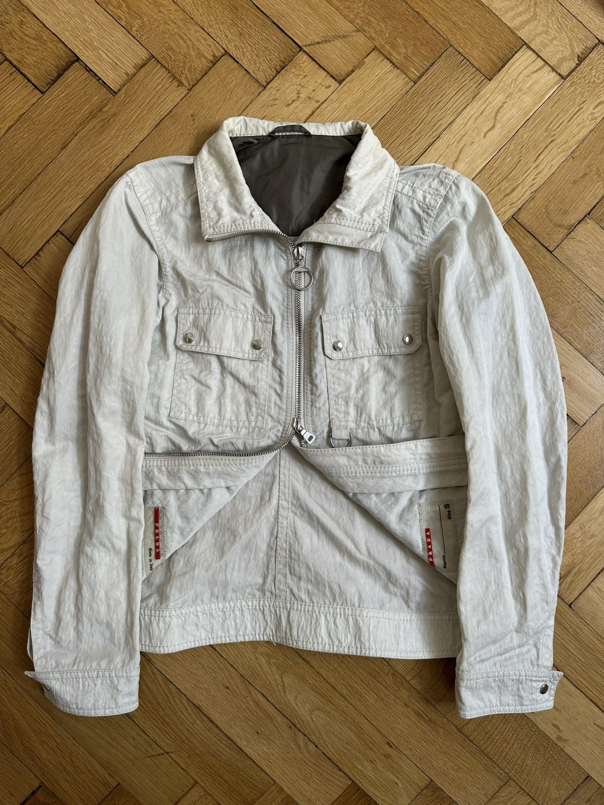 Prada Prada Sport Vintage Rare 90s Women’s Luxury Cropped Jacket Size M / US 6-8 / IT 42-44 - 1 Thumbnail
