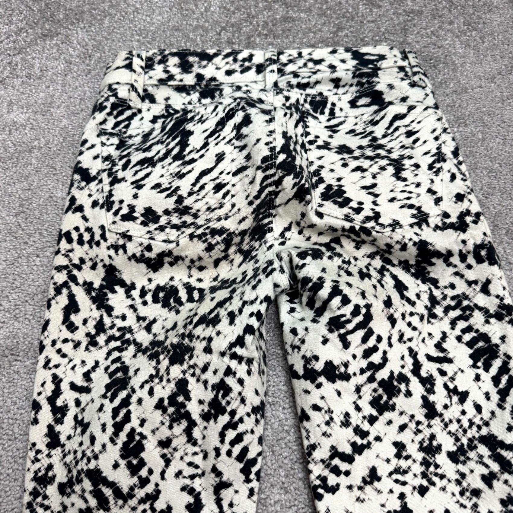 J Brand J Brand Skinny Jeans Labyrinth Print Denim Womens 26 Multicolor Stretch Regular Rise 27in Buckle Belt Loops Pockets City Grunge Outdoor Streetwear Size 26" / US 2 / IT 38 - 4 Thumbnail