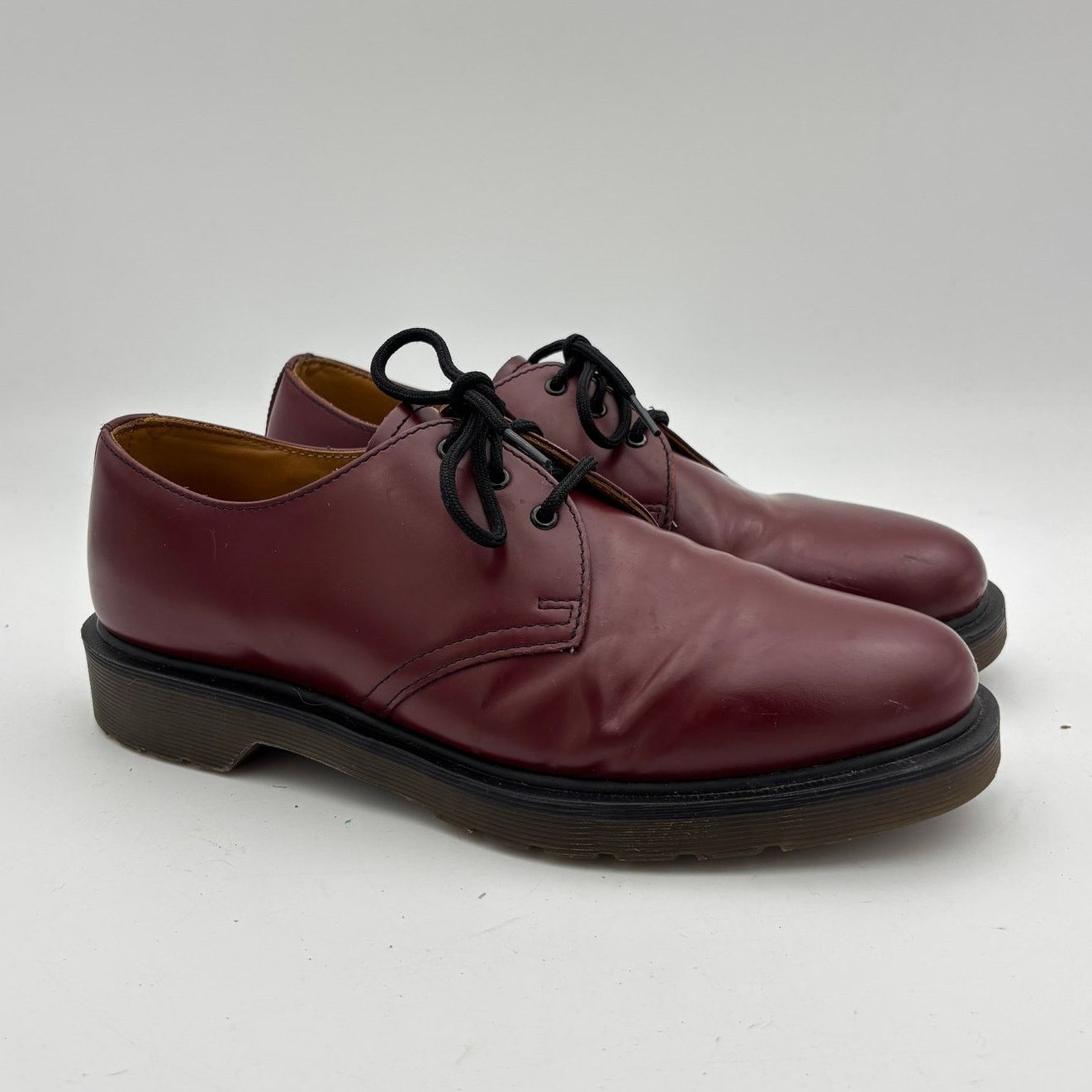 Dr Martens Dr. Doc Martens 10078 Leather Chunky Oxfords Shoes Men's 9 in Red