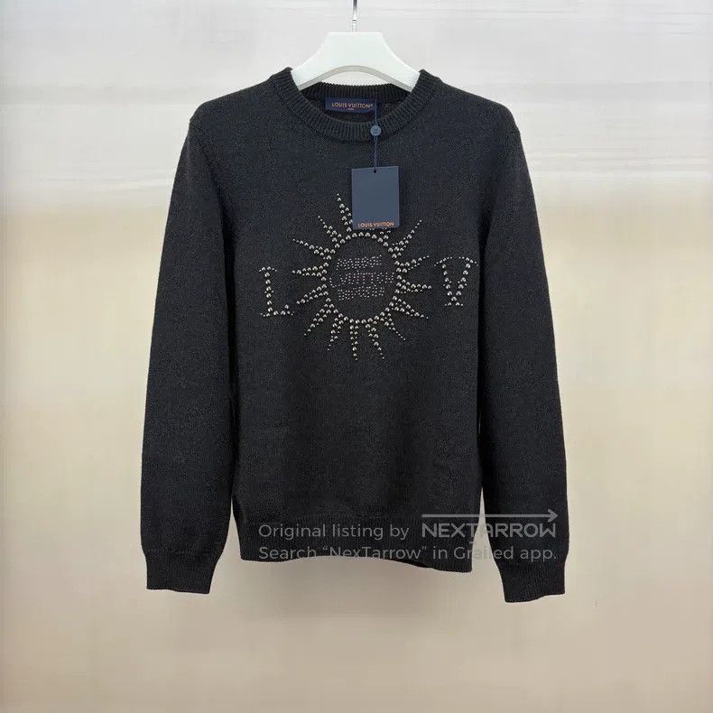 Louis Vuitton Louis Vuitton Sunflower nail bead logo black sweater Size US M / EU 48-50 / 2 - 1 Thumbnail