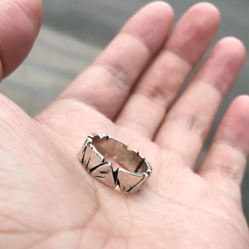 Jewelry Bague Homme Irregular Ring Size ONE SIZE - 2 Thumbnail