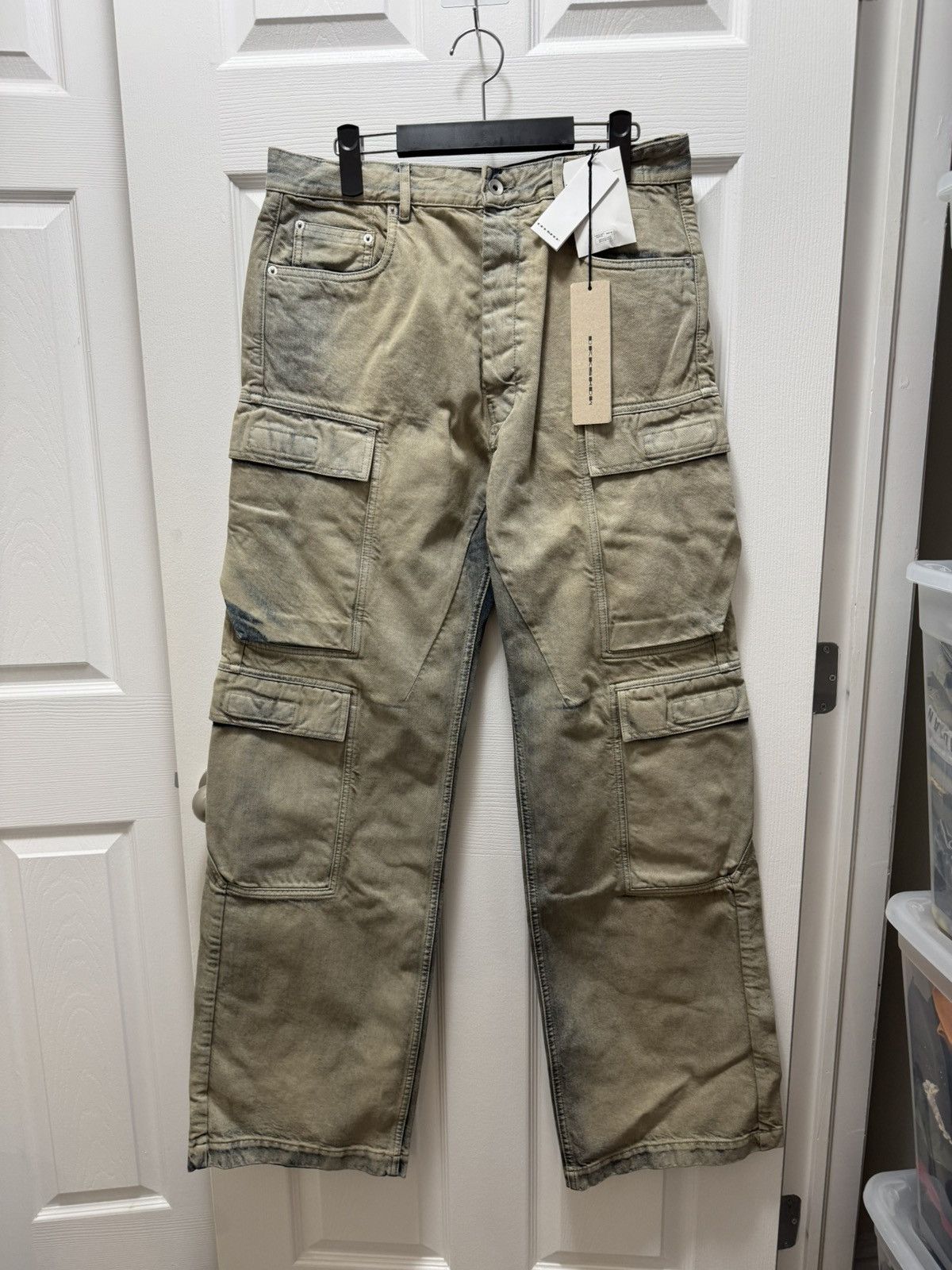 Rick Owens Drkshdw Rick Owens DRKSHDW Double Cargo Bela Jean Mineral Pearl Size US 32 / EU 48 - 1 Thumbnail