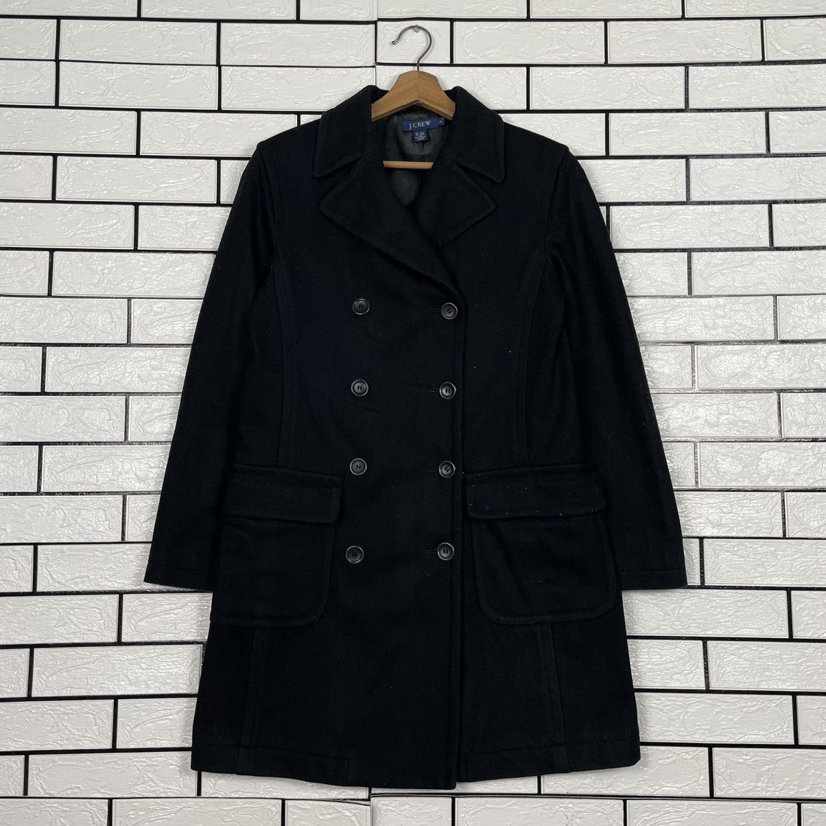 J.Crew J. Crew Double Breasted Wool Coat Size S / US 4 / IT 40 - 1 Thumbnail