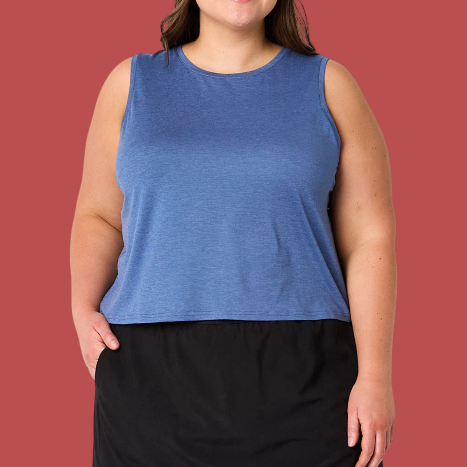 Other Xersion - Women's Everyday Crew Neck Sleeveless Tank Top - P Size XXL / US 16-18 / IT 52-54 - 3 Thumbnail