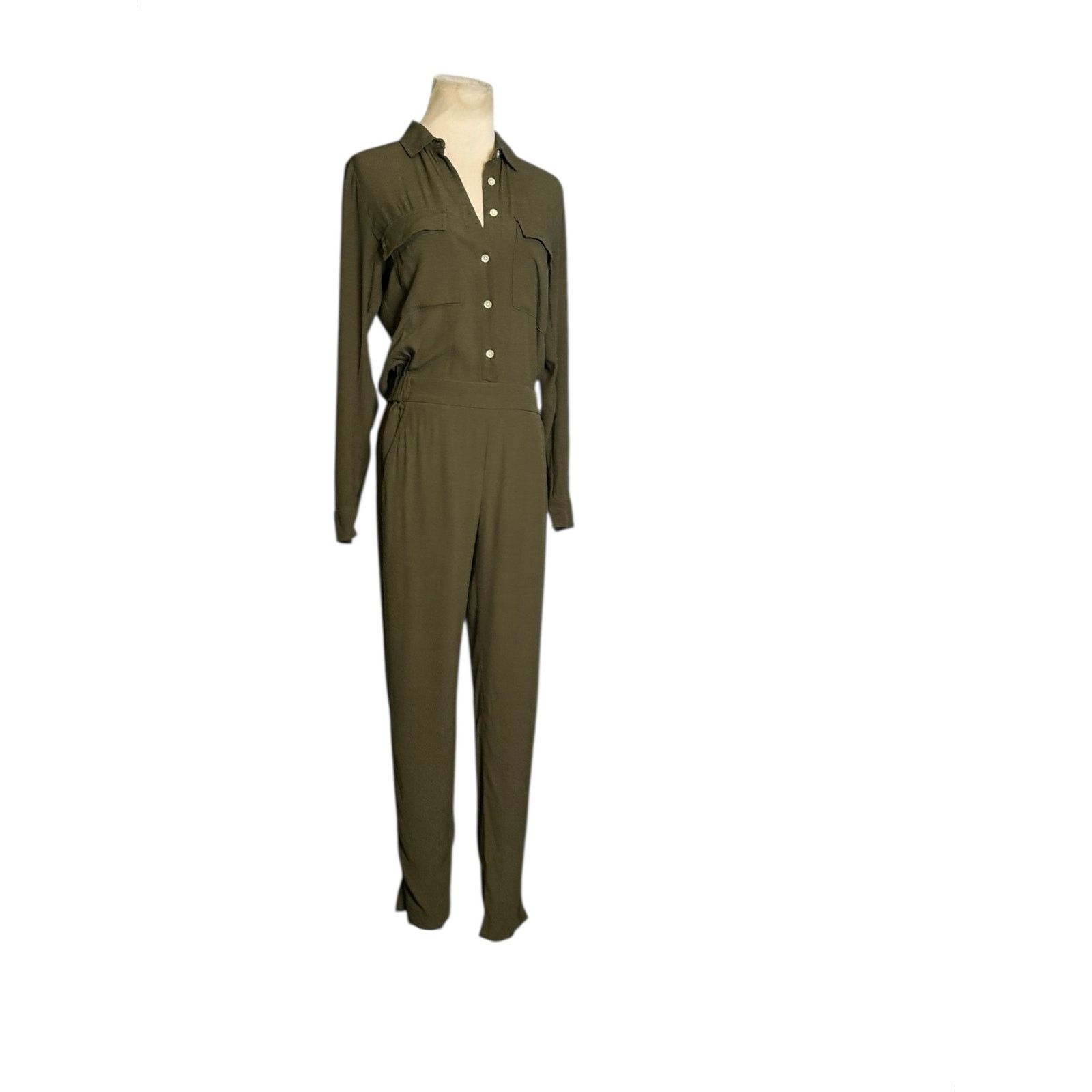 Madewell dark green long sleeves jumpsuit size XS