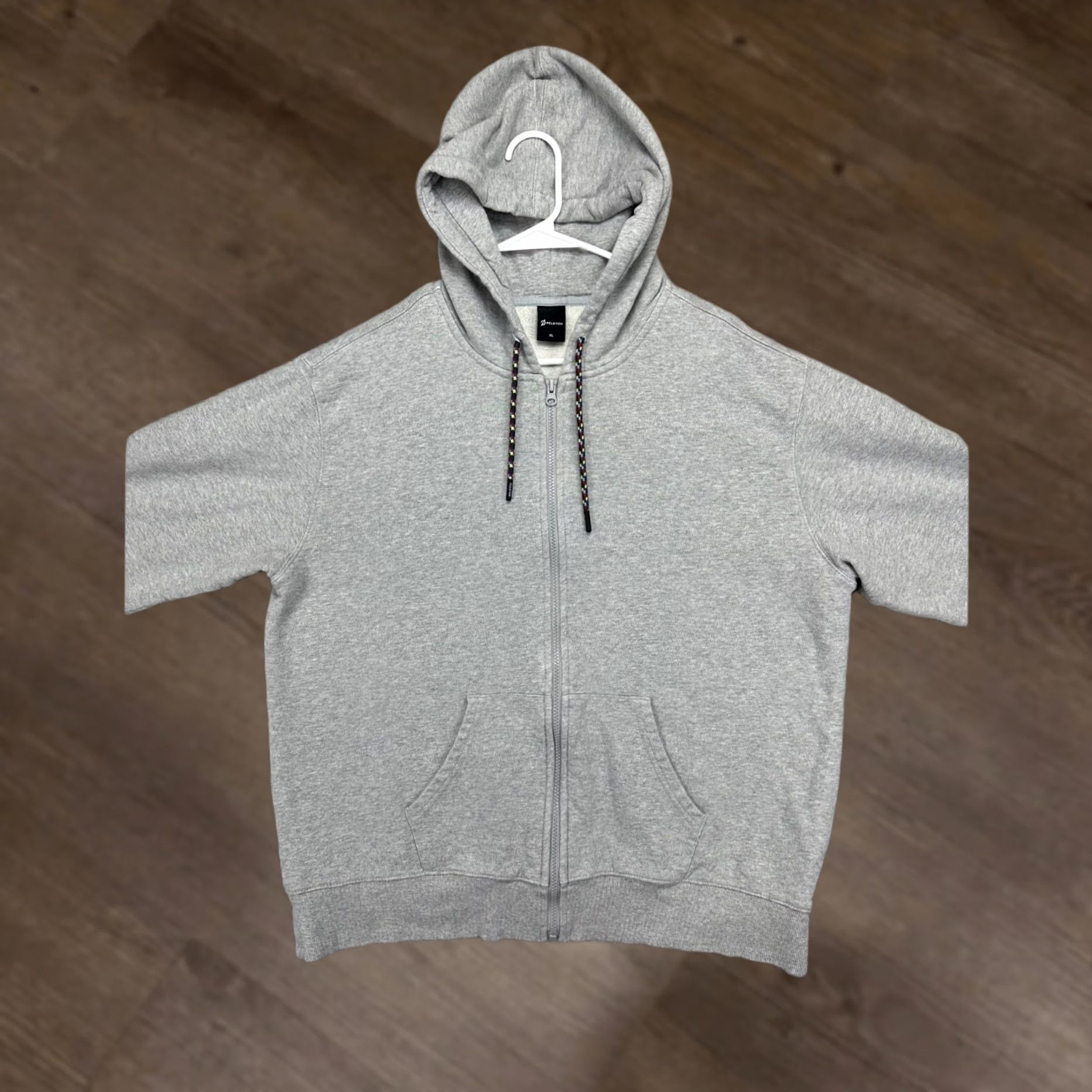 Vintage Peloton Full Zip Hoodie Sweatshirt Mens XL Grey Graphic Print Long Sleeve Hooded Pockets Zip Chest 49in 27in Outdoor Size US XL / EU 56 / 4 - 1 Thumbnail