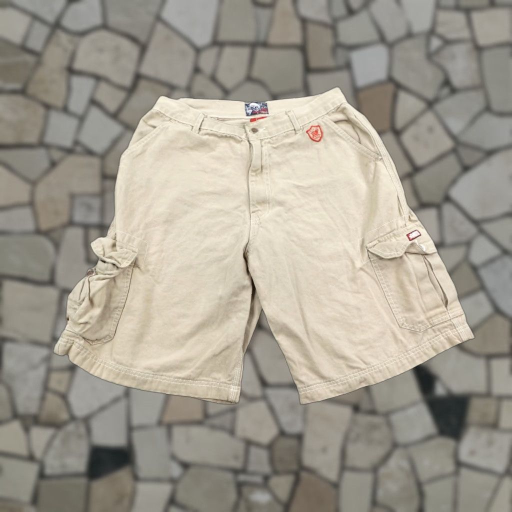 Vintage VINTAGE Mecca Cargo Shorts Mens 32 Khaki Beige Baggy Relaxed 10in Inseam Hip Hop Skater Y2K Men Size US 32 / EU 48 - 1 Thumbnail