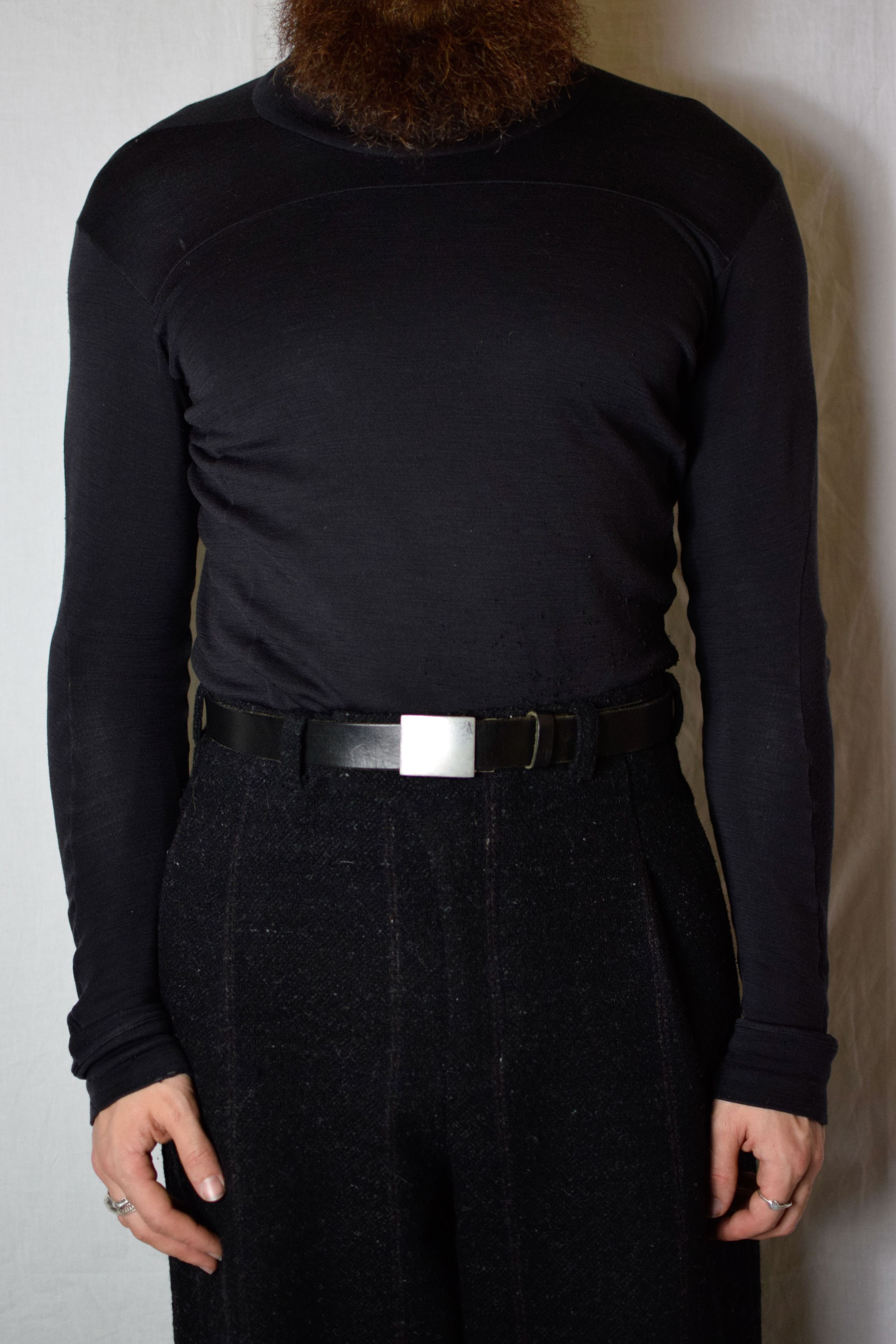 Yohji Yamamoto Y's for Men Block Buckle Belt - MA-F91-719 Size ONE SIZE - 1 Thumbnail