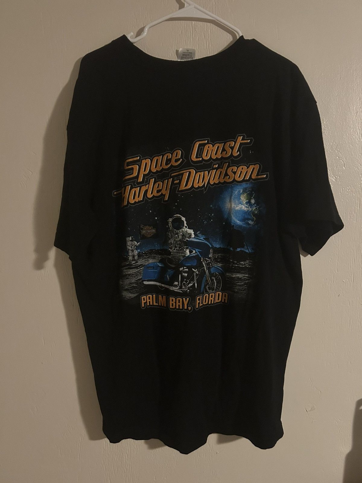 Harley Davidson Harley Davidson Space Man on Moon Space Coast Graphic Tshirt Size US XXL / EU 58 / 5 - 2 Thumbnail