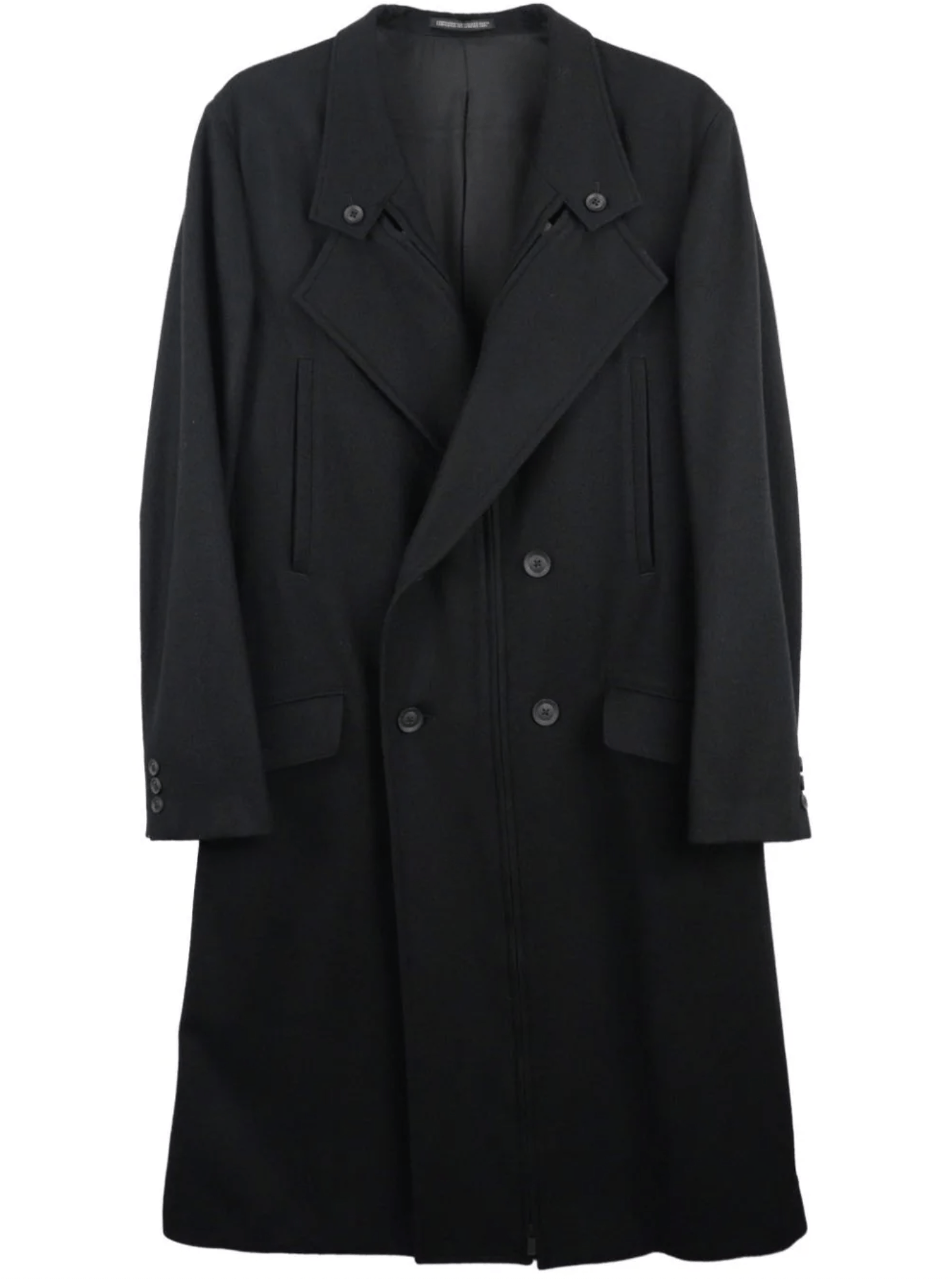 Yohji Yamamoto Yohji Yamamoto Pour Homme CENTER F Double Breasted LONG JKT Size US S / EU 44-46 / 1 - 8 Thumbnail