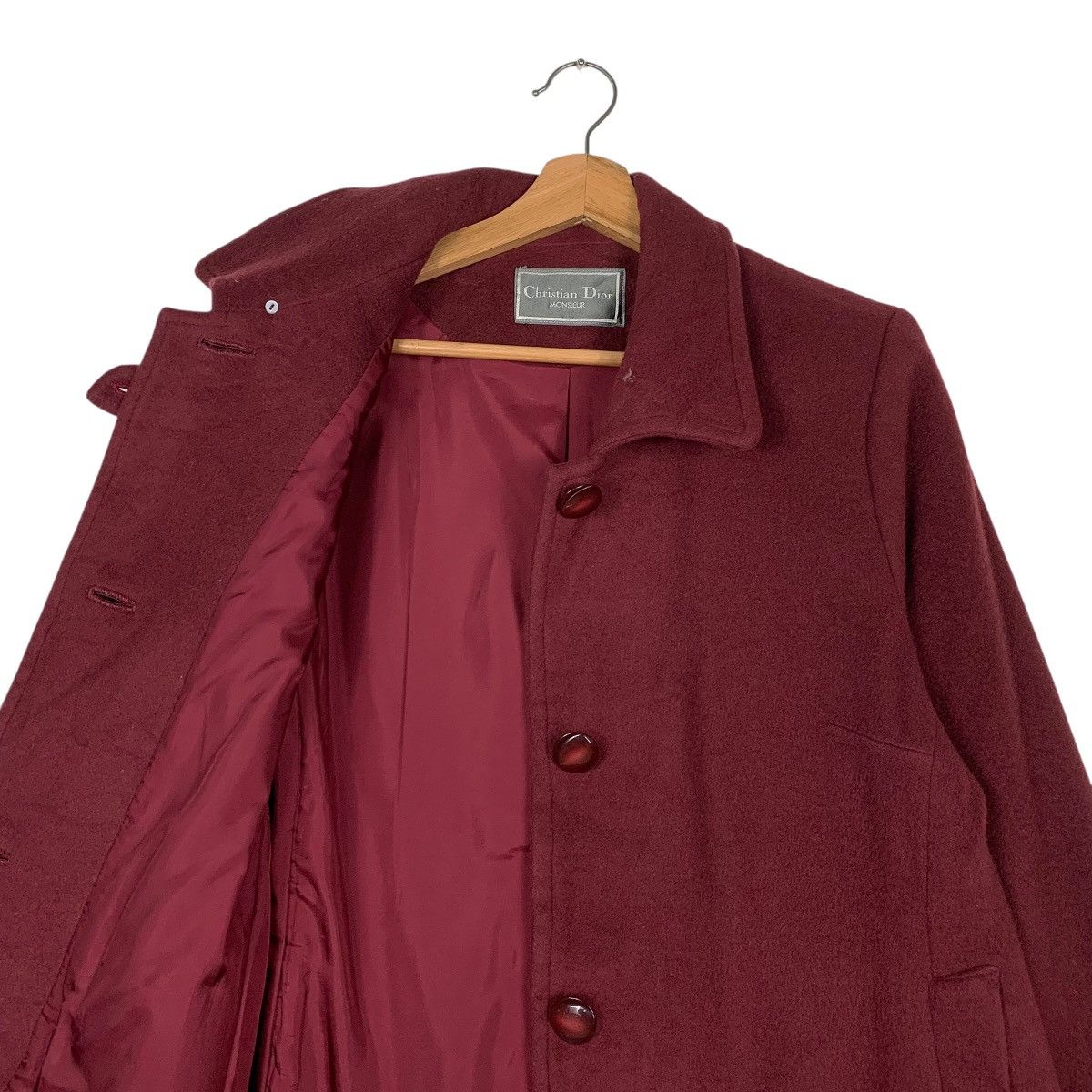 Christian Dior Monsieur Vintage Christian Dior Monsieur Wool Overcoat Size M / US 6-8 / IT 42-44 - 10 Thumbnail