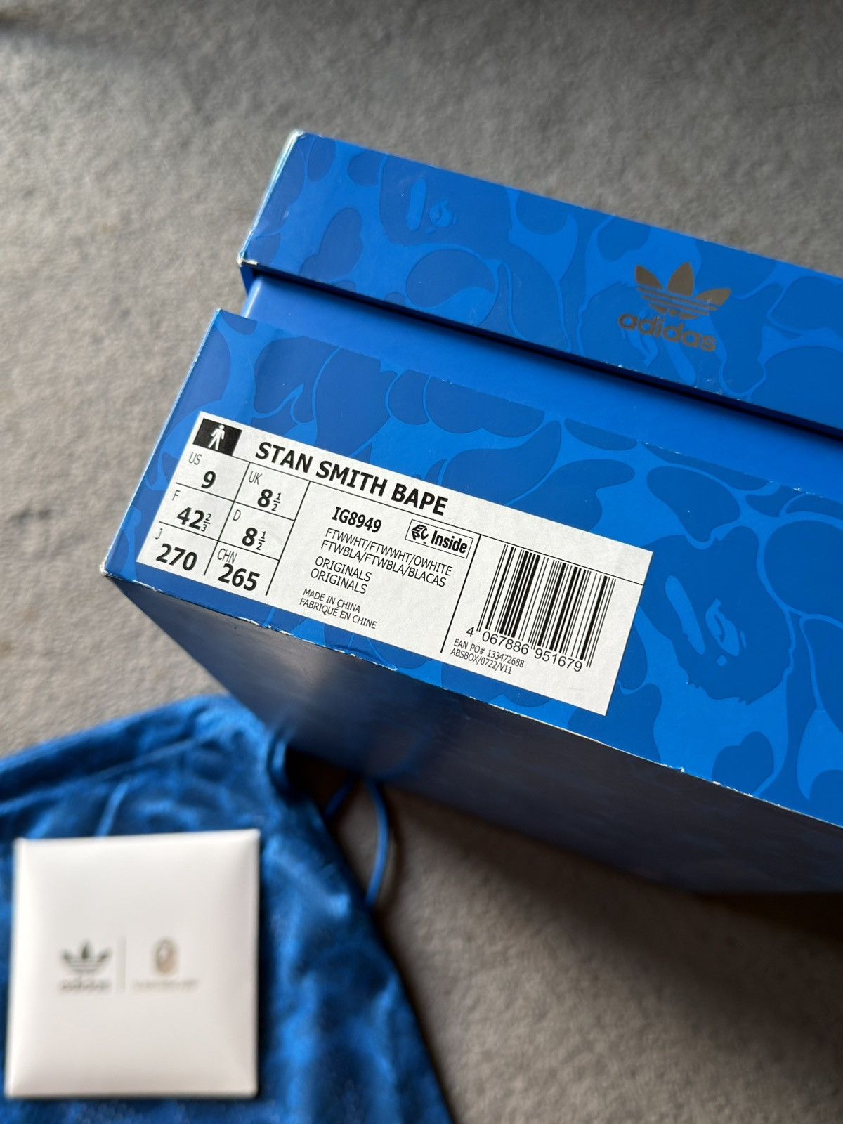 Adidas × Bape Adidas x Bape Stan Smith Camo Size US 9 / EU 42 - 10 Thumbnail