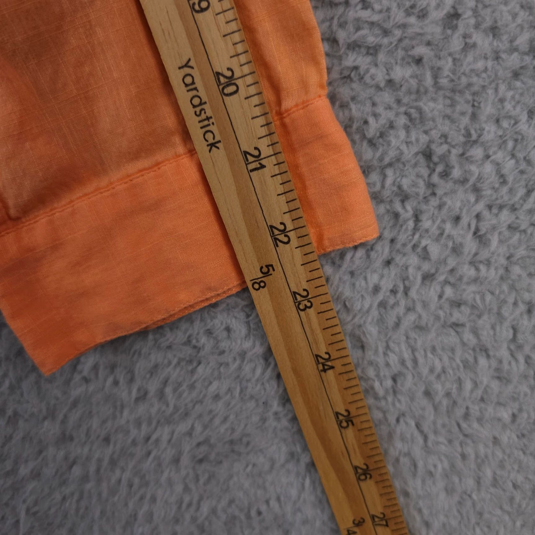 Vintage Chicos Shirt Womens 1 US Medium Orange Button Up Roll Tab Sleeve Shirttail Hem Shirt Womens M Orange Button-Up Roll Tab Sleeve Shirttail Hem Size M / US 6-8 / IT 42-44 - 7 Thumbnail