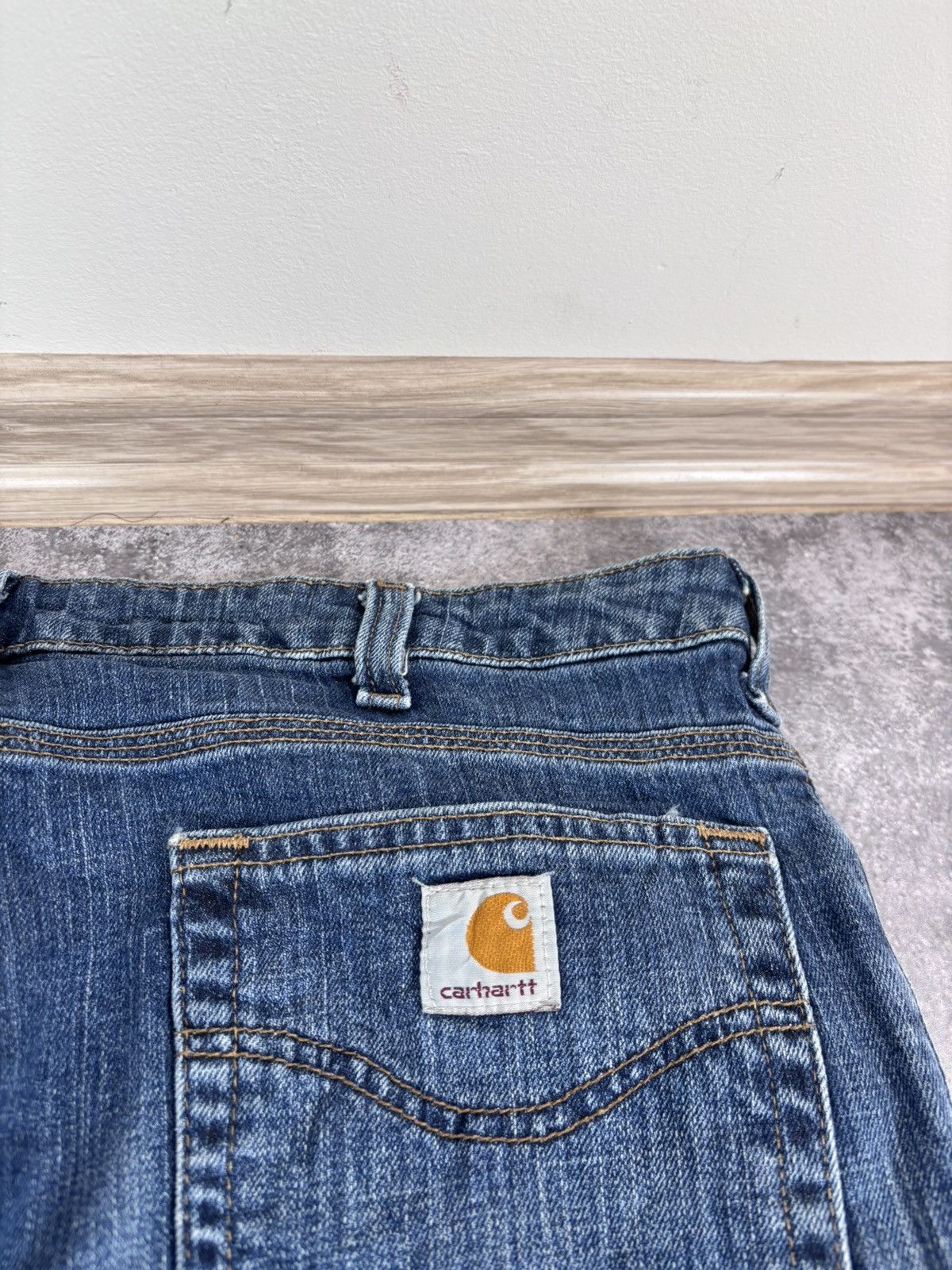 Carhartt Vintage Carhartt Faded Blue Boot Cut Flared Denim Jeans Size US 36 / EU 52 - 8 Thumbnail