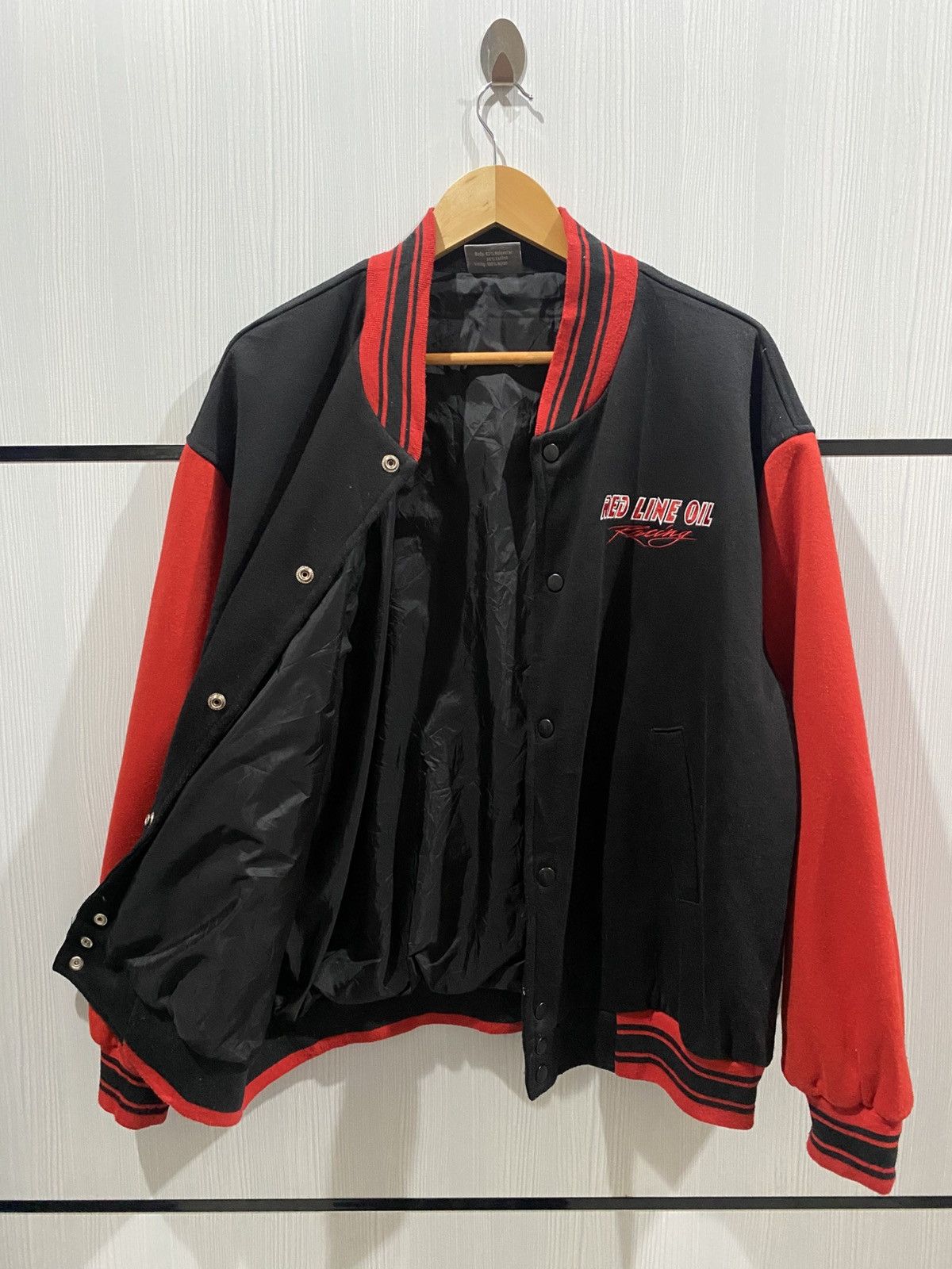 Other Vintage Red Line Oil Racing Varsity Jacket Size US XL / EU 56 / 4 - 2 Thumbnail