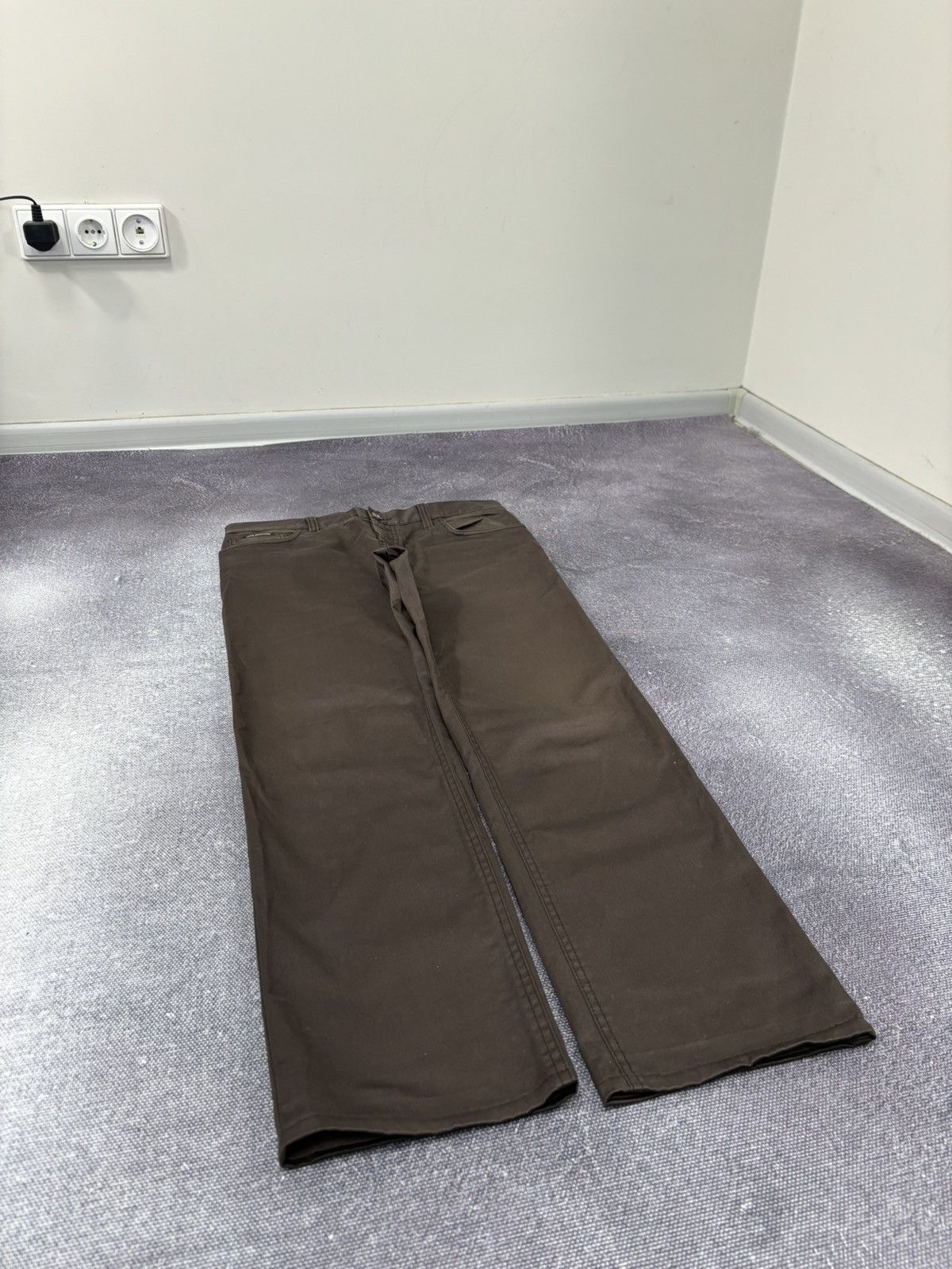 Love Moschino Love Moschino Women’s Straight Fit Brown Luxury Pants Size 34" / US 12 / IT 48 - 3 Thumbnail