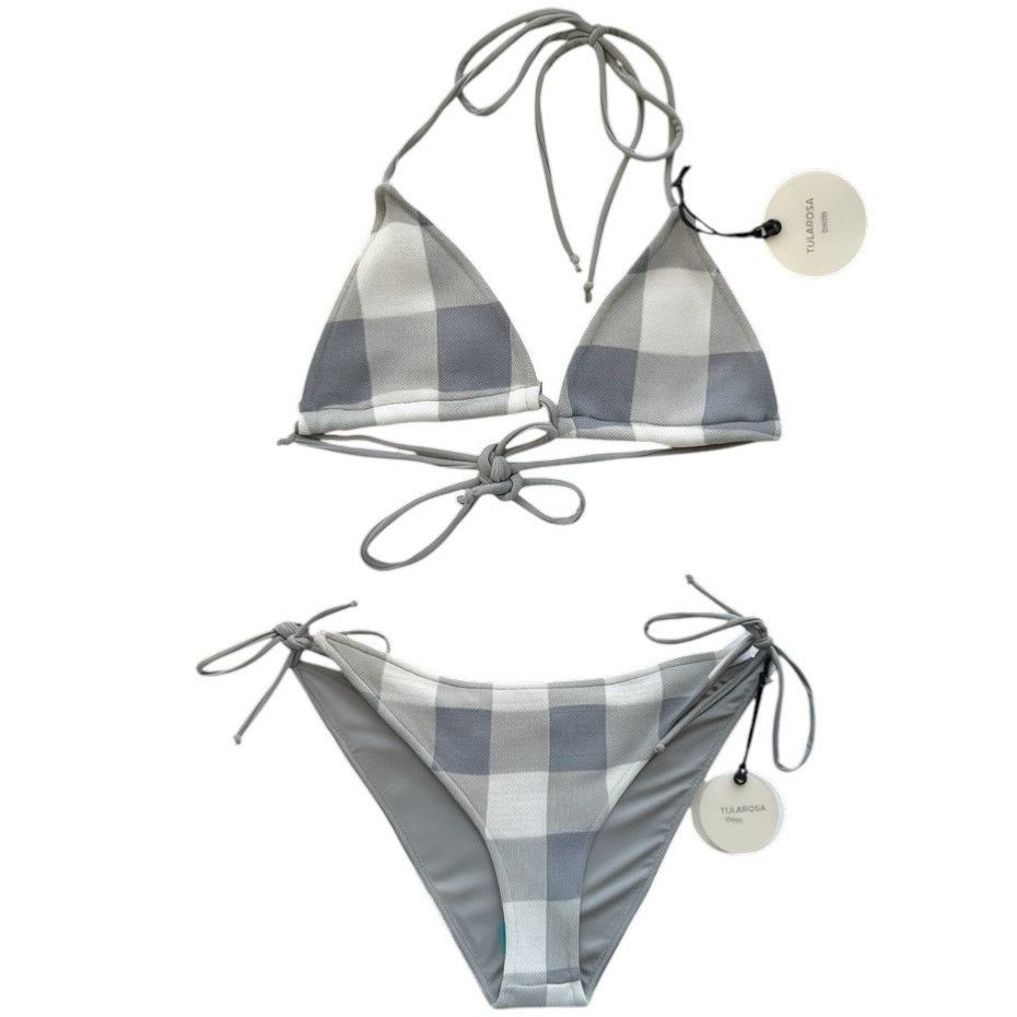 Other Tularosa Tawney Grey Bikini Top (M) + Side Tie Bottom (L)Set Size ONE SIZE - 6 Thumbnail