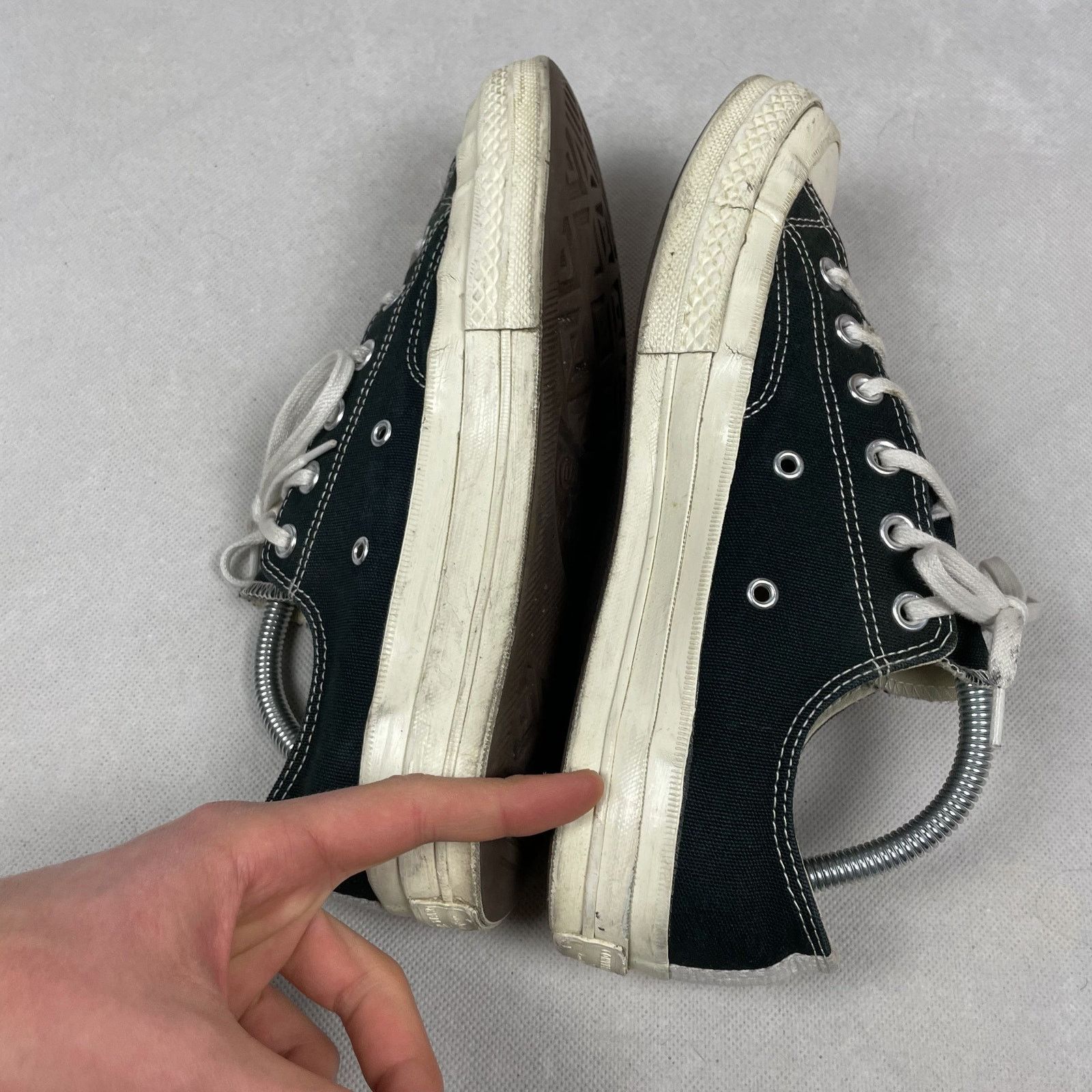 Comme des Garcons × Converse Converse Chuck 70 CDG OX 150206C Unisex Black Shoes M8 W10 Size US 8 / EU 41 - 4 Thumbnail