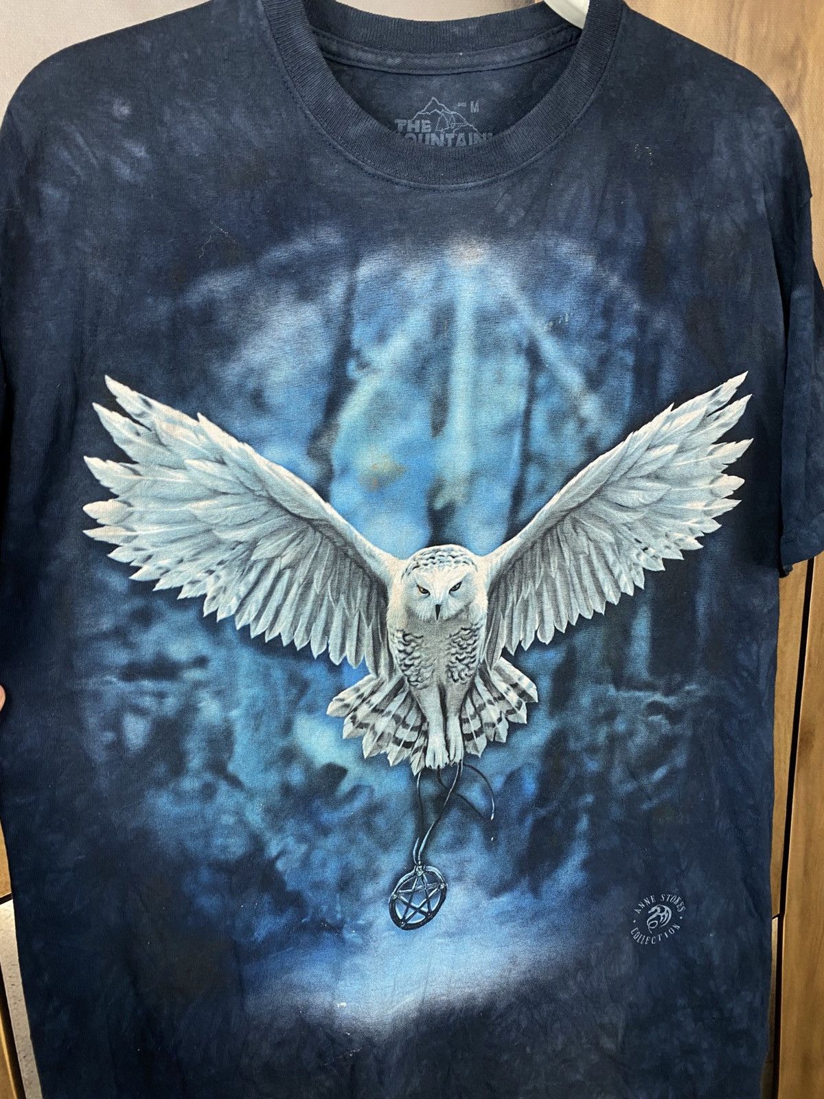 The Mountain 🦉Vintage 00s T-Shirt Owl Awake Your Magic Anne Stokes Tee🦉 Size US M / EU 48-50 / 2 - 2 Thumbnail