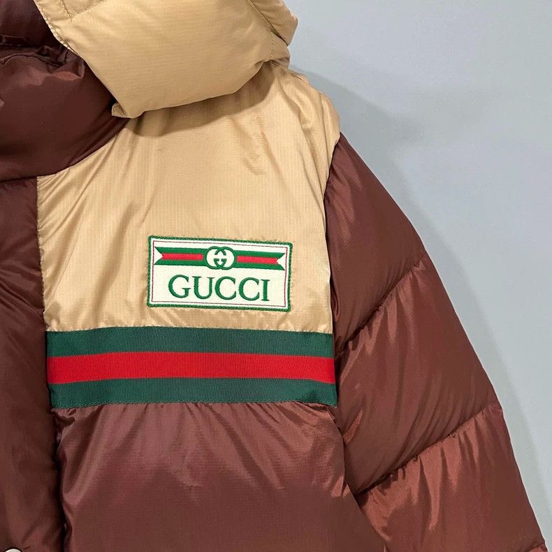 Gucci Gucci Logo burgundy goose down jacket 2502-Nextarrow Size US M / EU 48-50 / 2 - 4 Thumbnail