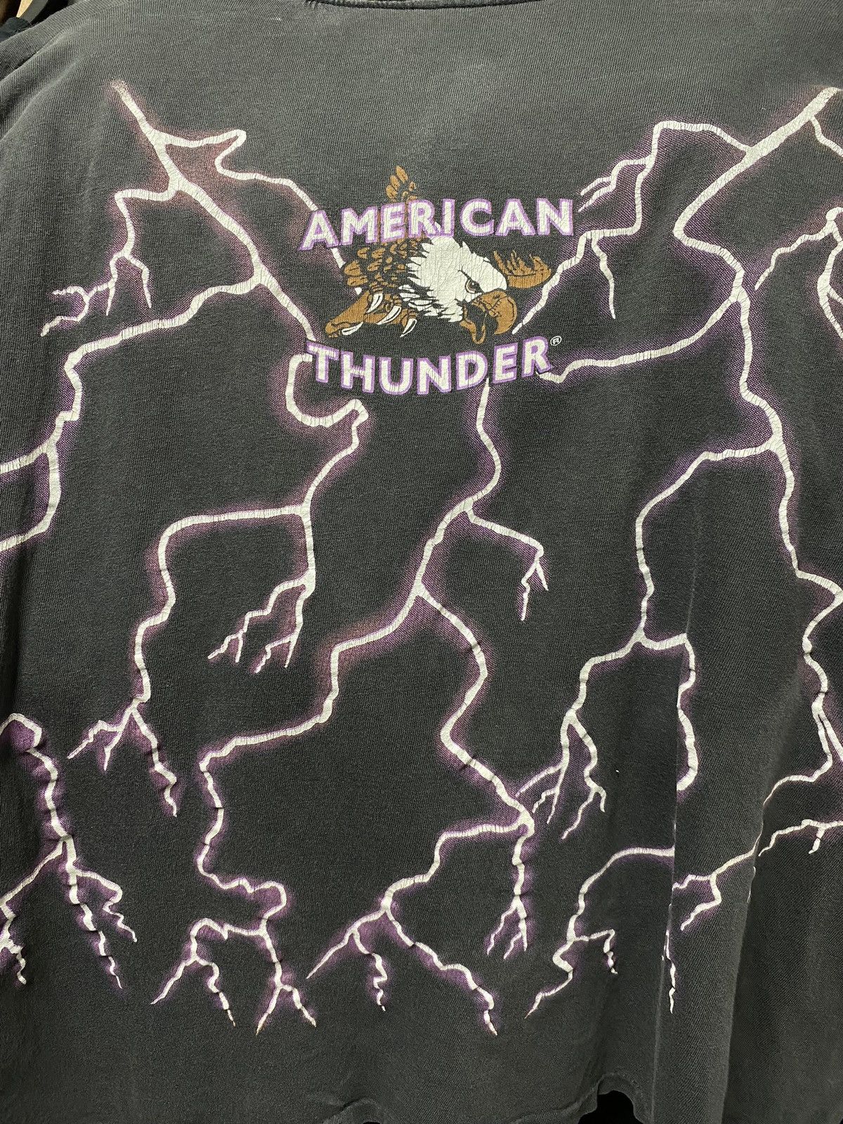 Vintage 90’s Vintage American Thunder Eagle Tee Shirt Medium Size US M / EU 48-50 / 2 - 5 Thumbnail