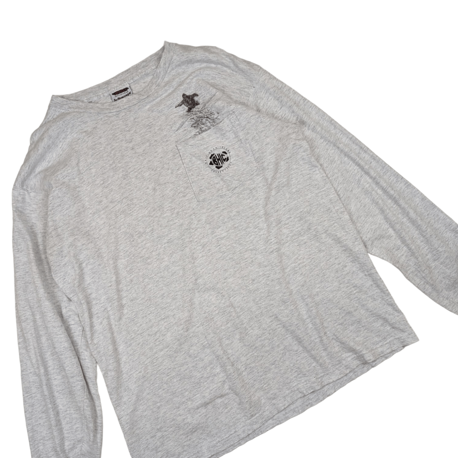 Vintage 2000's JENSEN Snapdragon Turtle Tortoise Long Sleeve T-Shirt Size US L / EU 52-54 / 3 - 3 Thumbnail