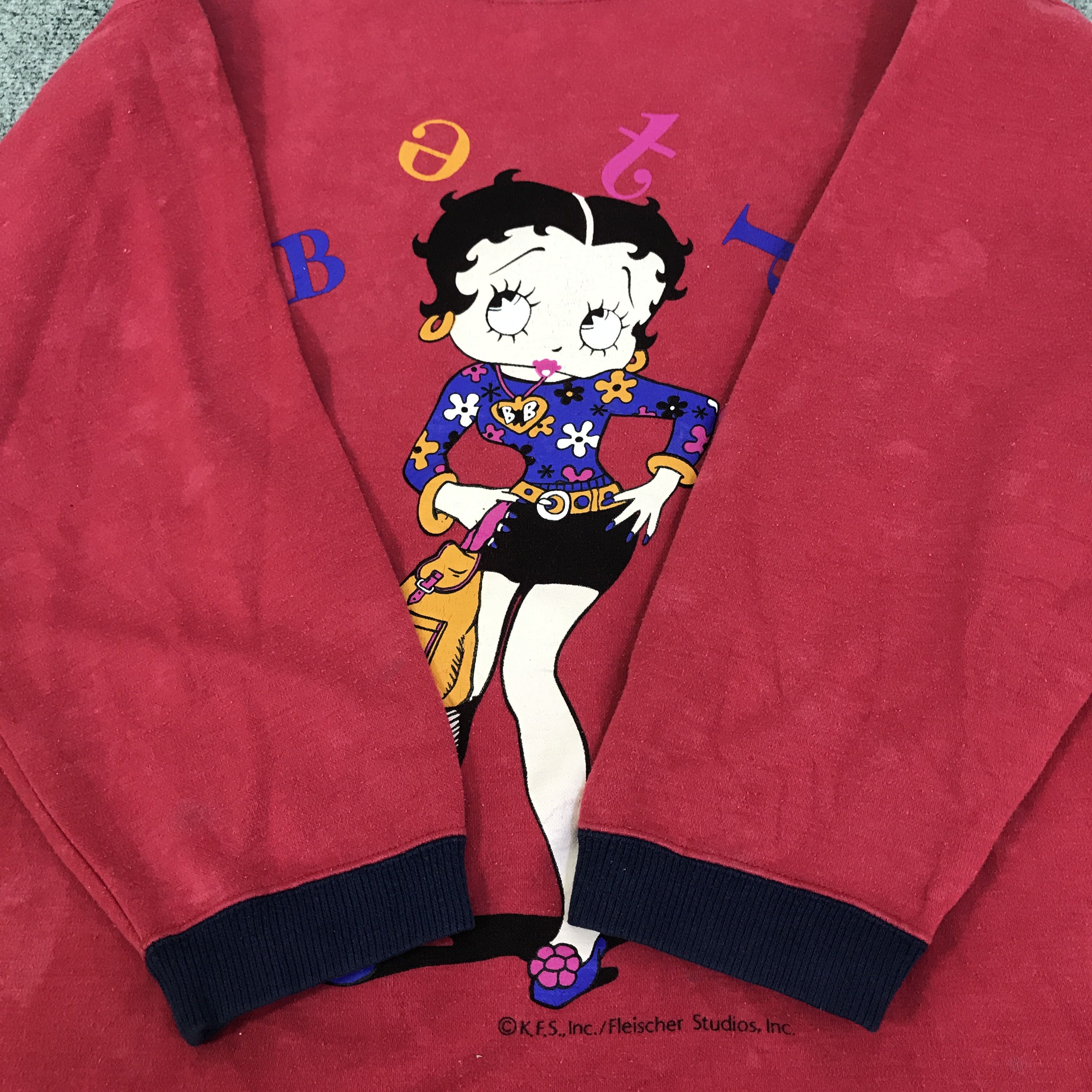 Japanese Brand betty boop sweatshirts K115B19 Size US L / EU 52-54 / 3 - 8 Thumbnail