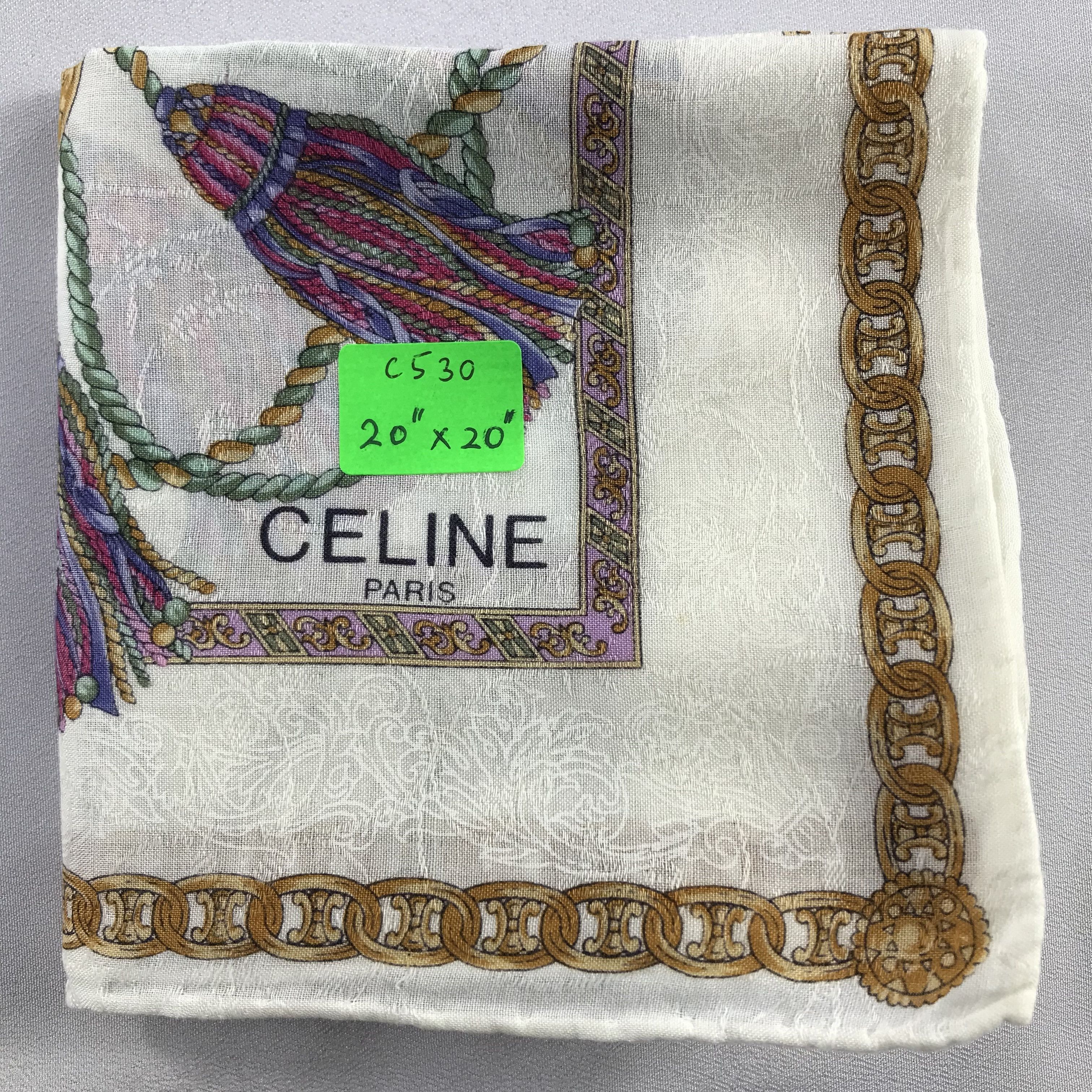 Celine Celine Handkerchief / Bandana / Neckerchief C530 Size ONE SIZE - 7 Thumbnail