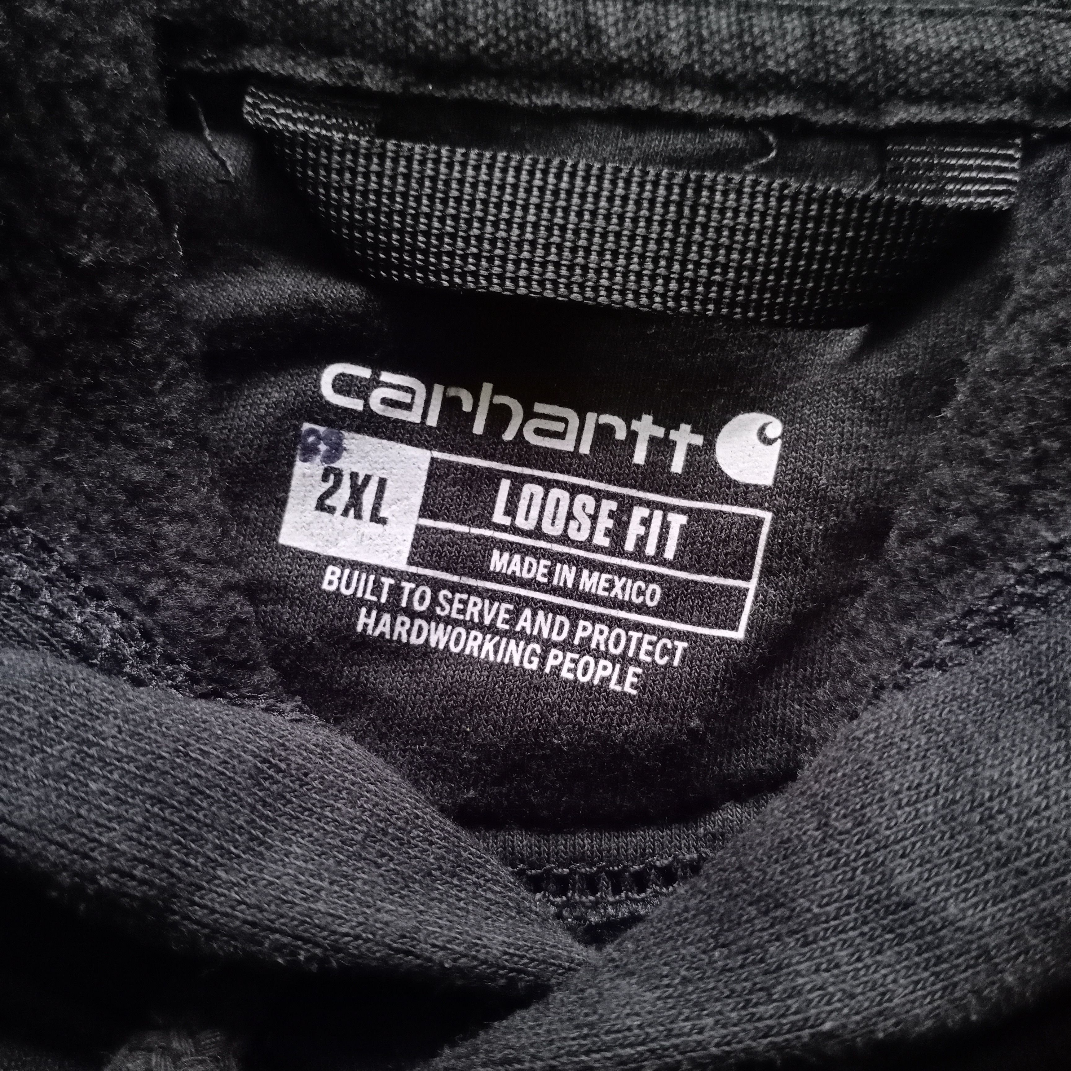 Carhartt × Vintage Carhartt Classic Hoodie Spell Out Logo XXL Loose Fit Size US XXL / EU 58 / 5 - 5 Thumbnail
