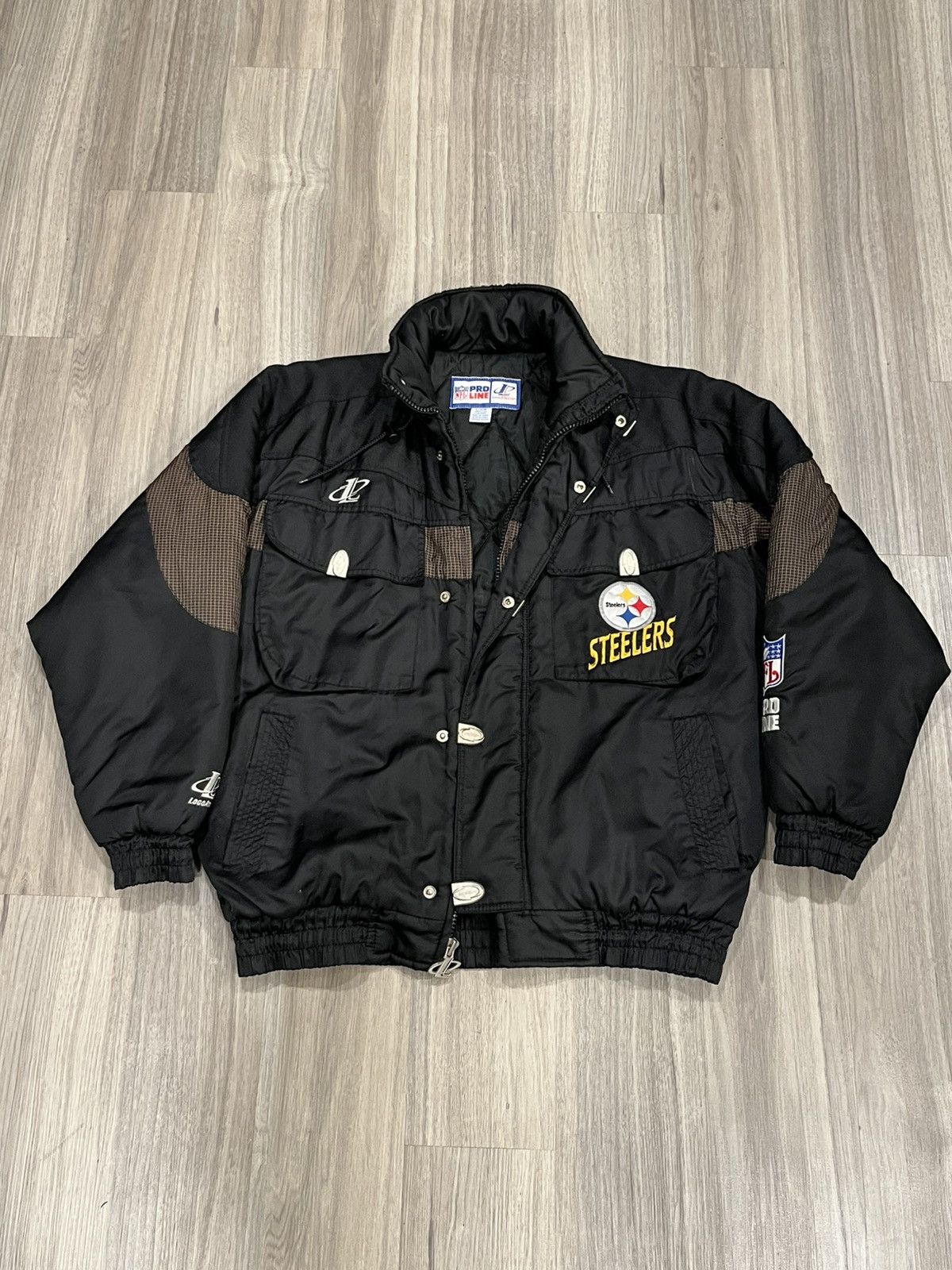 Logo Athletic Vintage 90s Logo Athletic NFL Pittsburgh Steelers Jacket Size US L / EU 52-54 / 3 - 1 Thumbnail