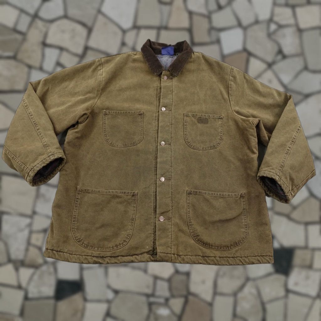 Dickies VINTAGE Dickies Jacket Mens XL Brown Canvas Blanket-Lined Work Coat Overcoat Mid-Length Casual Barn Wear Size US XL / EU 56 / 4 - 1 Thumbnail