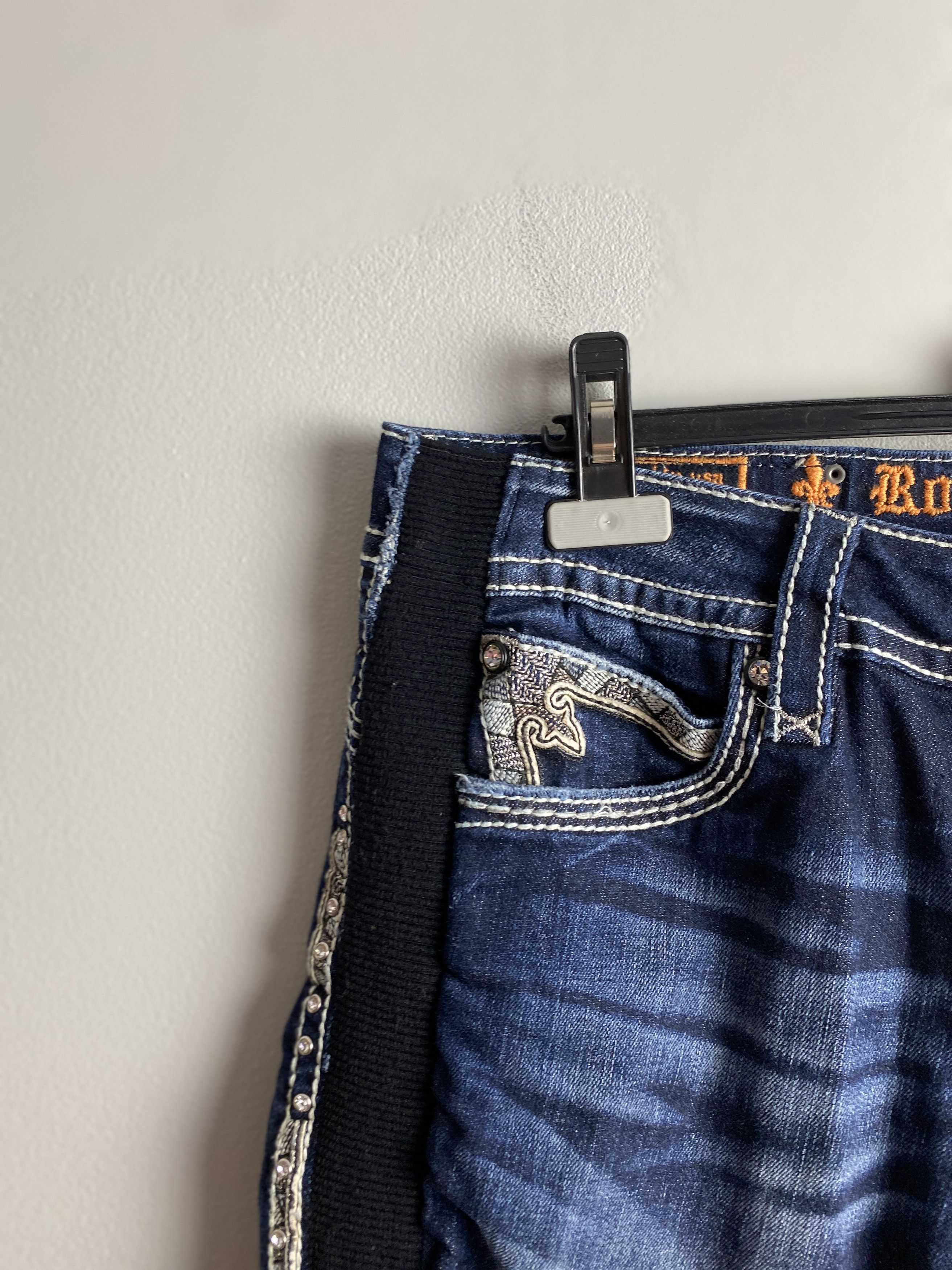 Affliction × Rock Revival Rock Revival vintage denim y2k 00s affliction sparkly Size 31" - 4 Thumbnail