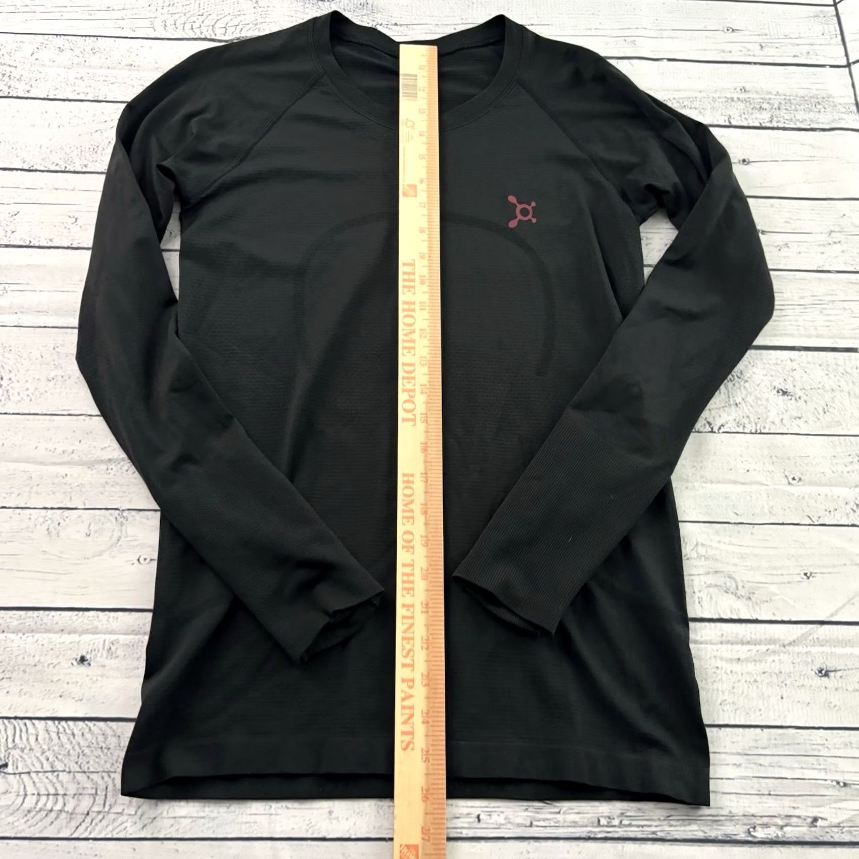 Lululemon Lululemon Swiftly Tech Long Sleeve Athletic Top Women's 8 Black Orange Theory Swiftly Tech Shirt Womens 8 Black Size M / US 6-8 / IT 42-44 - 3 Thumbnail