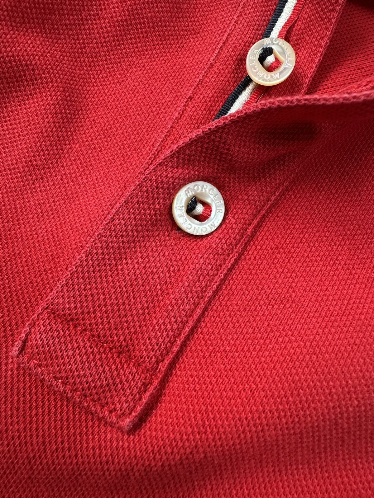 Moncler MONCLER Maglia Polo Manica Corta Red Men’s Polo Shirt size M Size US M / EU 48-50 / 2 - 6 Thumbnail
