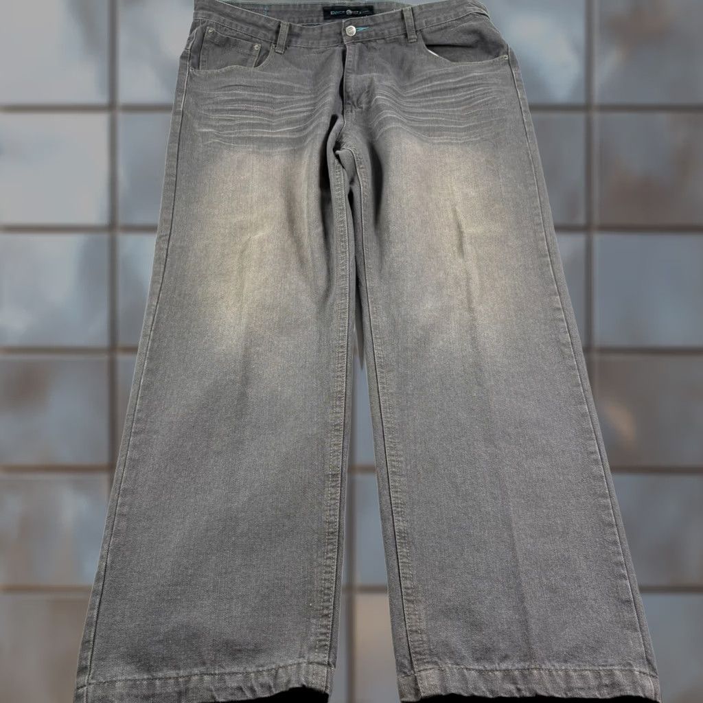 Enyce VINTAGE enyce Jeans Mens 44x34 Gray Hip Hop Baggy Straight 90s Theme Mens Size US 44 / EU 60 - 1 Thumbnail