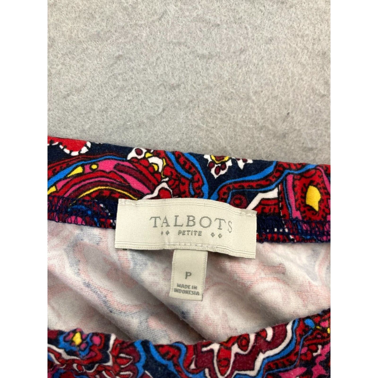 Talbots Talbots Skirt Womens Knee Length Red Paisley Petite S A-Line Hippe Size 28" / US 6 / IT 42 - 6 Thumbnail