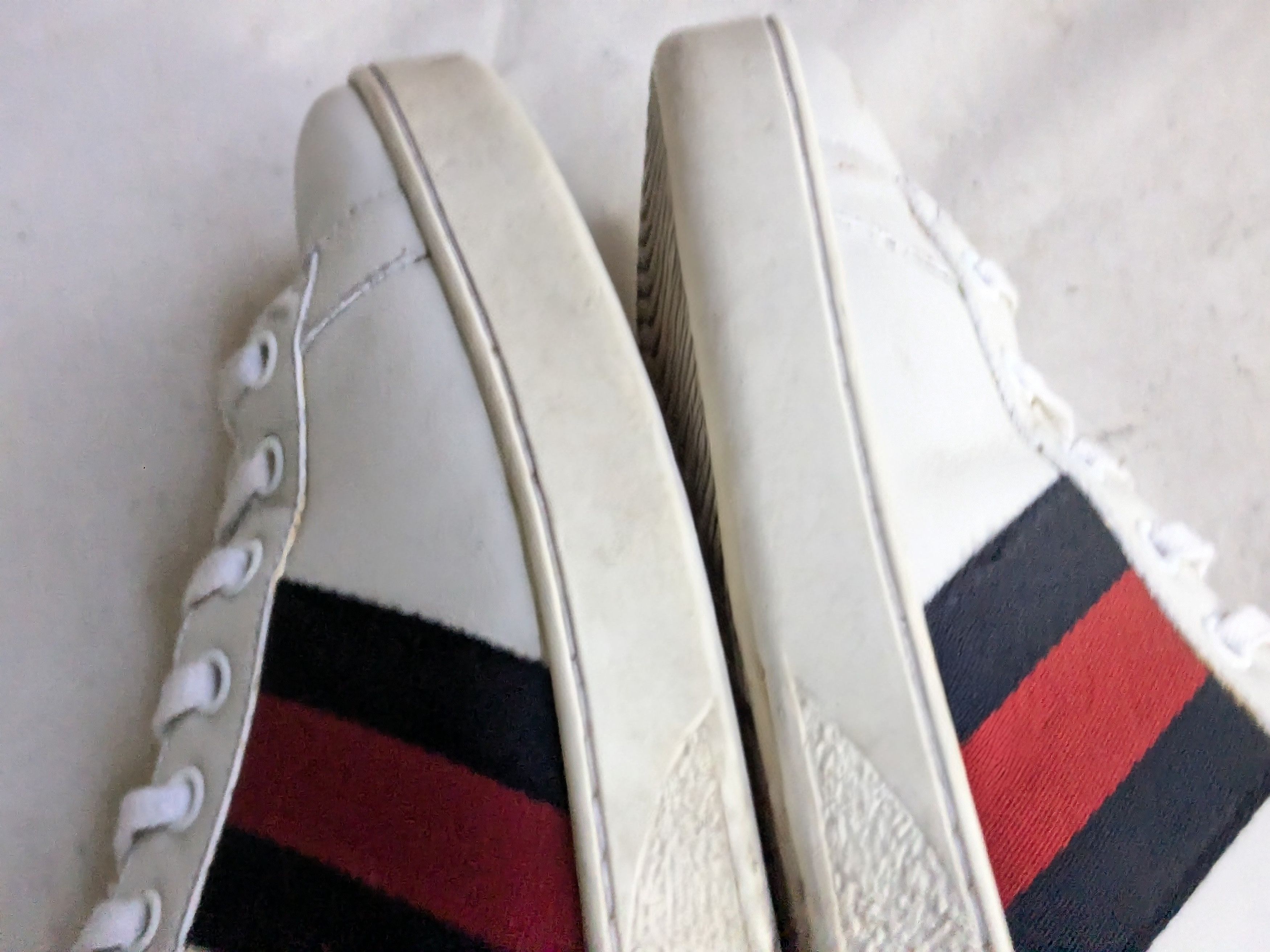 Gucci Gucci Ace Sneakers White Low Tops 9.5 Leather Size US 9.5 / EU 42-43 - 8 Thumbnail