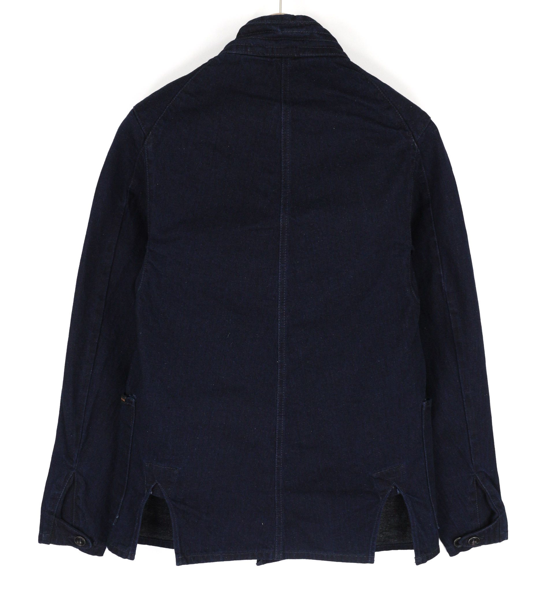 Nudie Jeans JULIUS XS Core Blue Buttoned Pockets Logo Jacket 81025 Size US XS / EU 42 / 0 - 2 Thumbnail