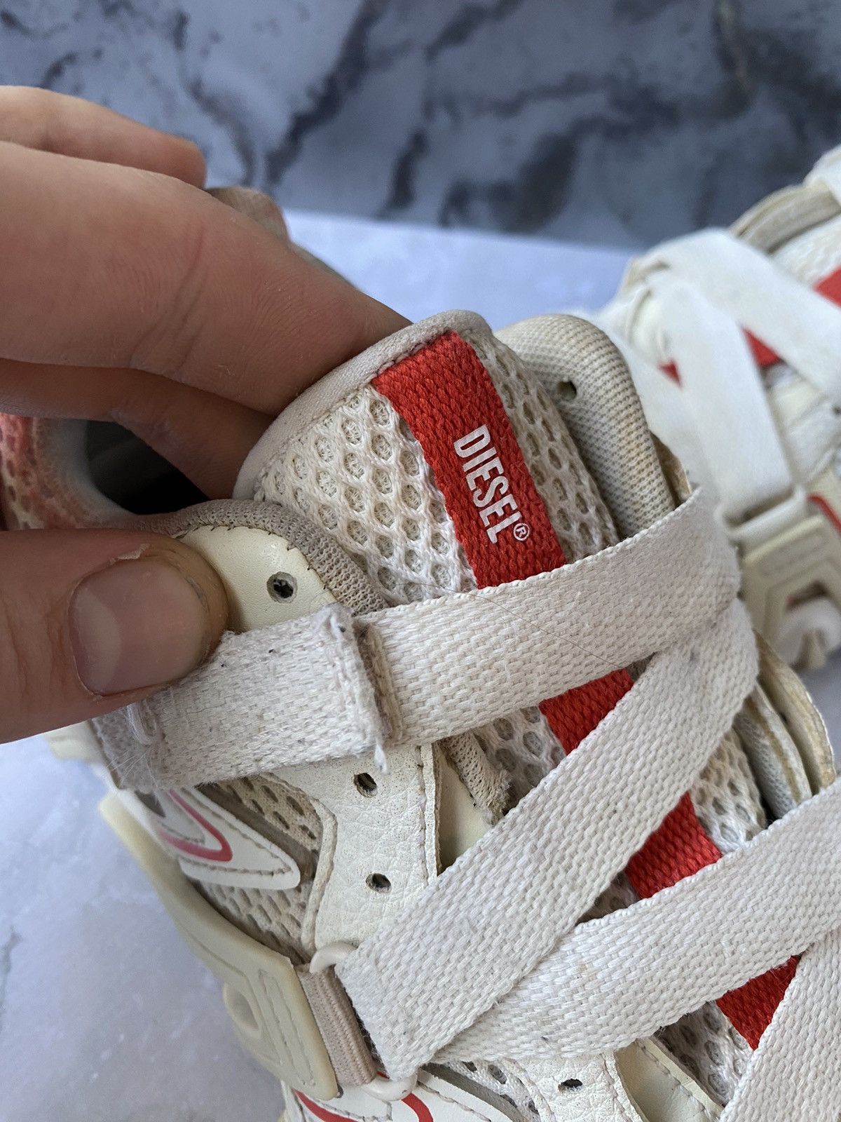 Diesel × Japanese Brand Diesel S-Prototype-CR W US 7.5 White/Red Sneakers Size US 7.5 / IT 37.5 - 2 Thumbnail