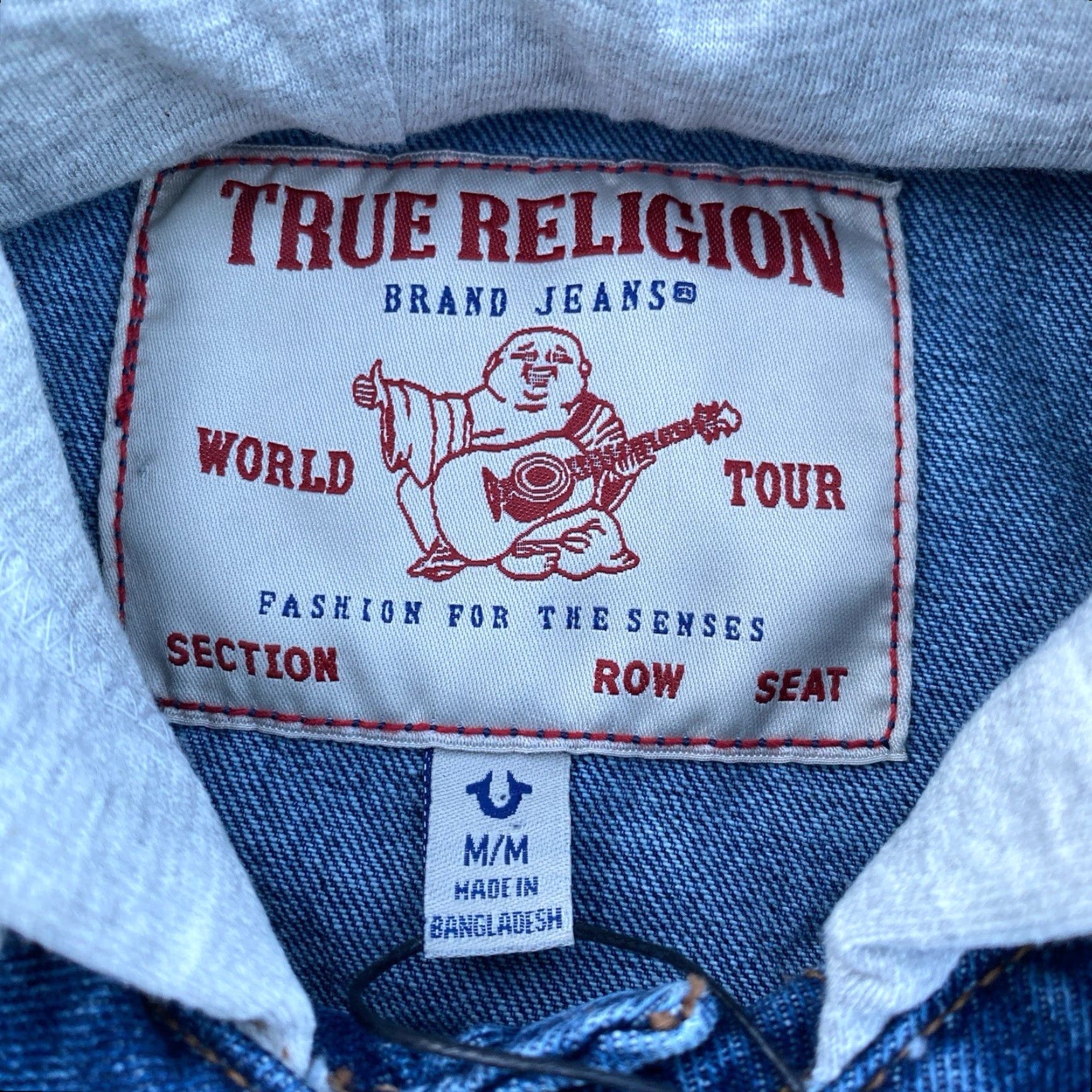 True Religion TRUE RELIGION Trucker Denim Jean Jacket Hoodie Blue Mens Size M NWT Size US M / EU 48-50 / 2 - 4 Thumbnail