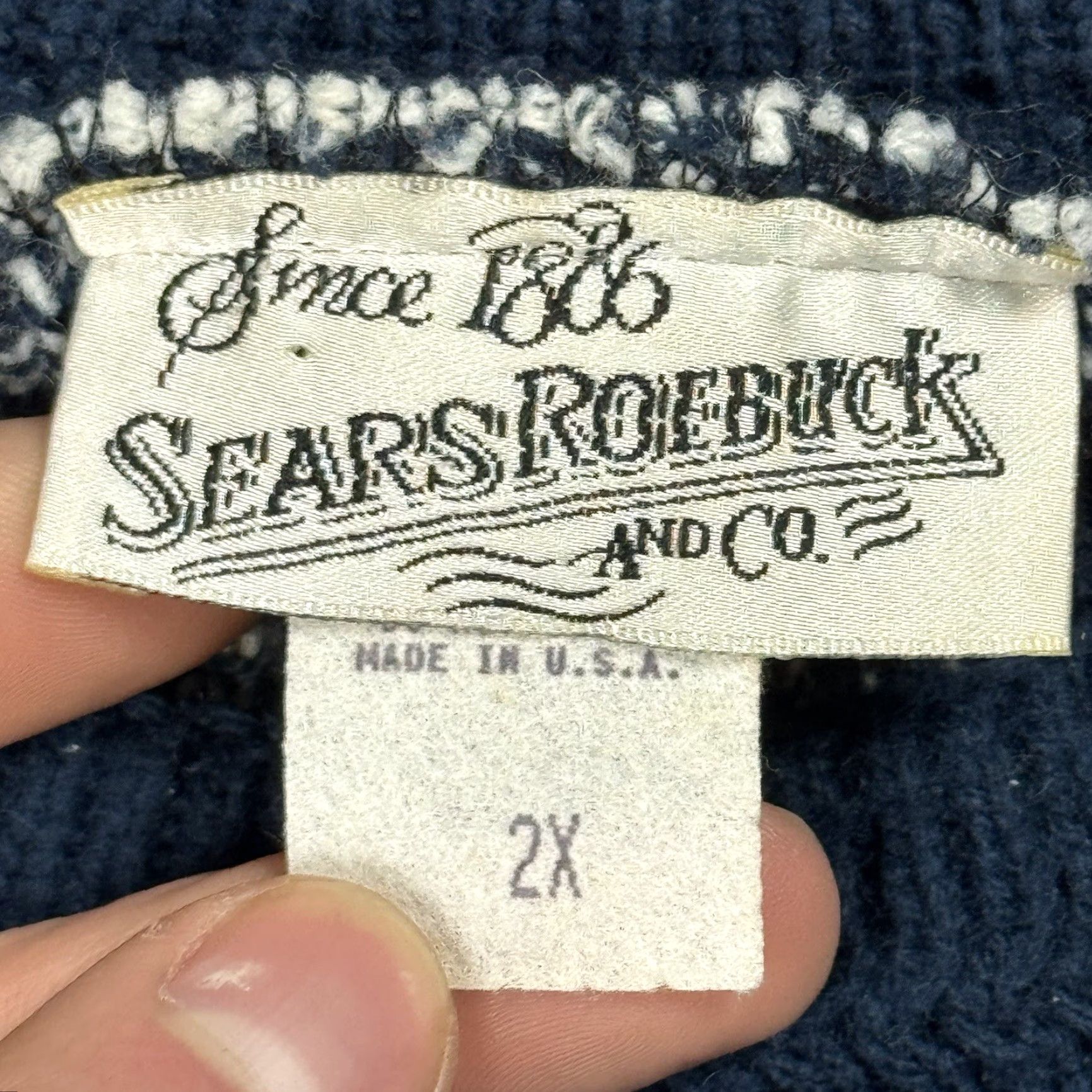 Sears VTG Sears Roebucks Abstract Geometric Knit Sweater Mens 2XL Multicolor 80s 90s USA Geometric Pullover Crew Neck Mens Size 2XL Size US XXL / EU 58 / 5 - 4 Thumbnail