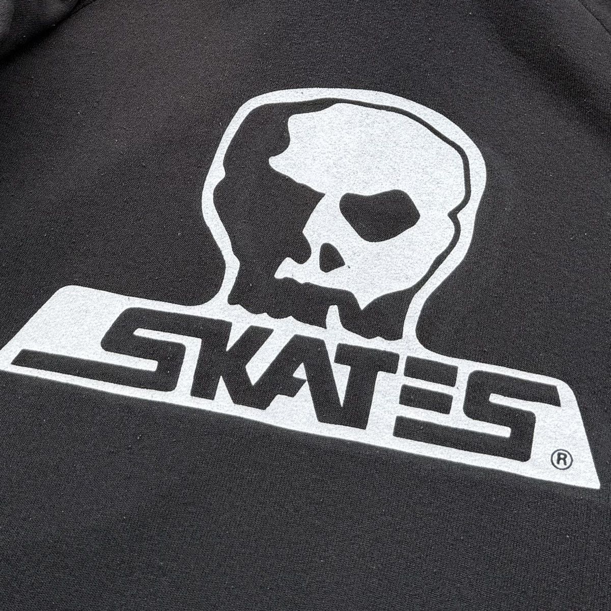 Vintage Vintage 90s Faded Skates Skull Skateboard Hoodie Size US XL / EU 56 / 4 - 9 Thumbnail