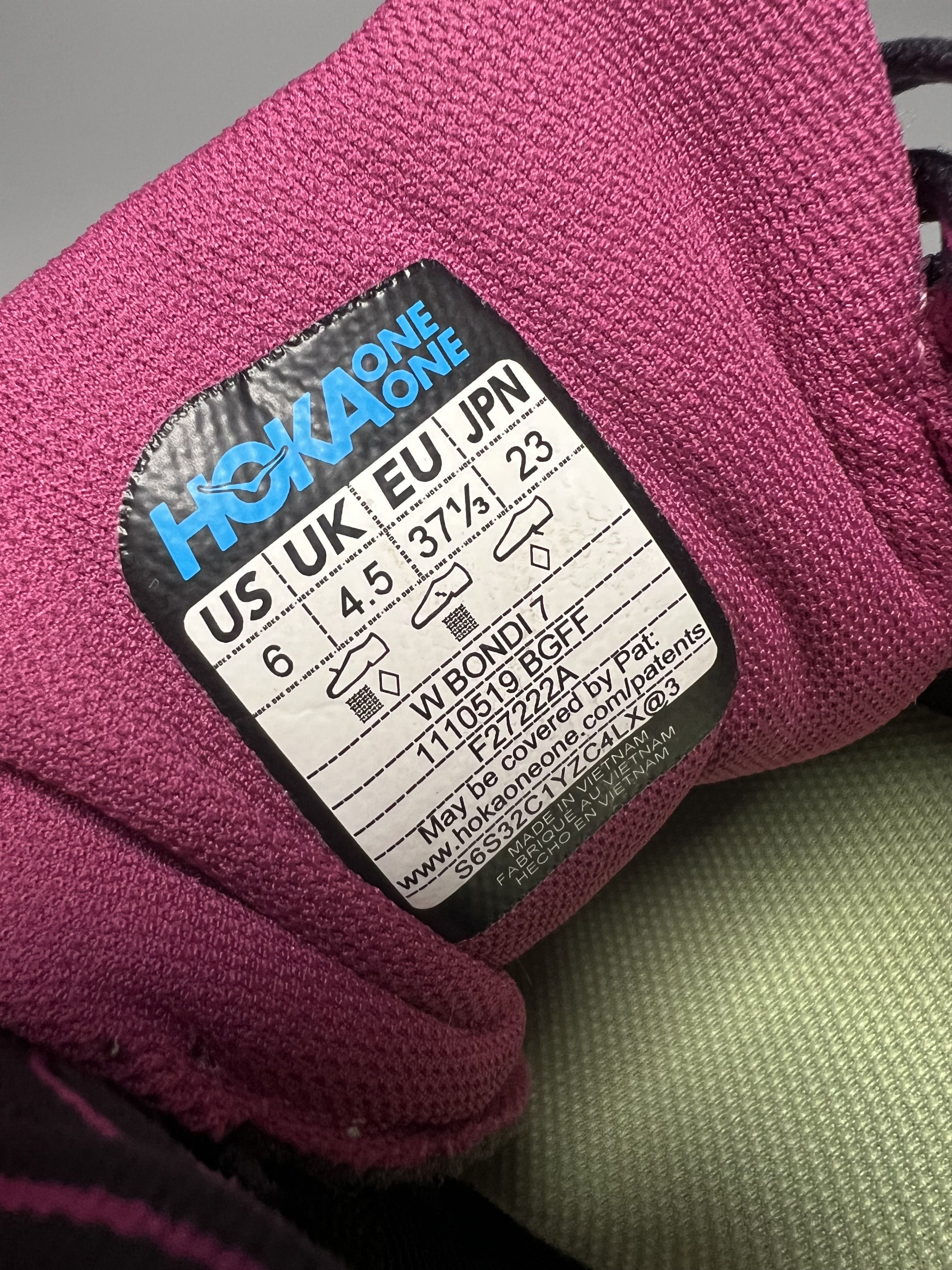 Hoka Hoka One One Bondi 7 Running Shoes Walking Gym 1110519-BGFF Size US 6 / IT 36 - 18 Thumbnail